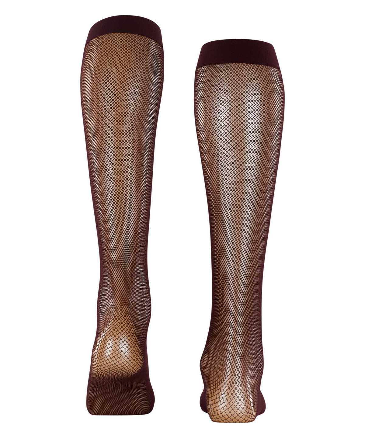 Calzini Donna Falke Net Knee-high Socks Rosse | LIZB85364