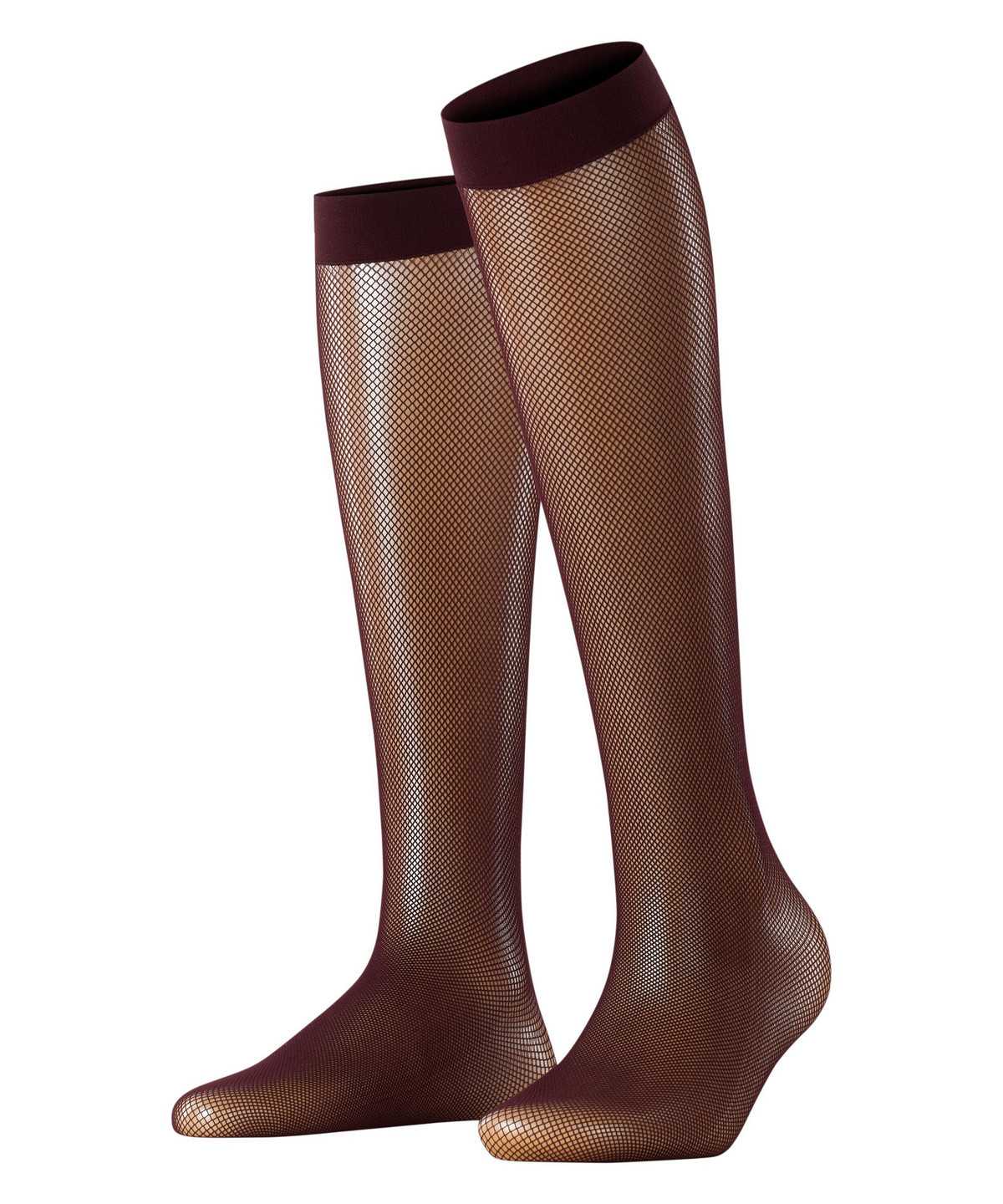 Calzini Donna Falke Net Knee-high Socks Rosse | LIZB85364