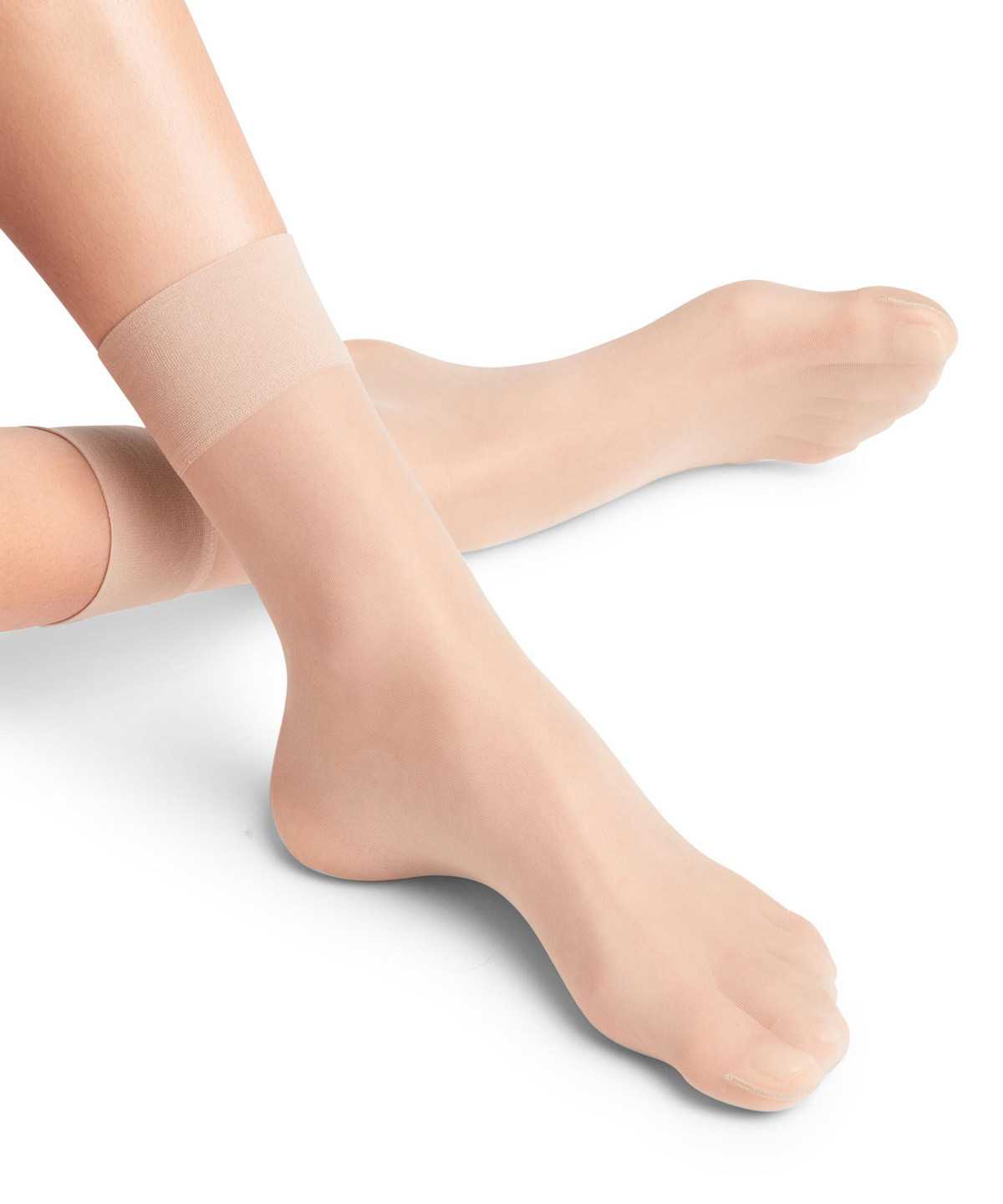 Calzini Donna Falke Pure Matt 20 DEN Ankle socks Beige | NKBQ40295