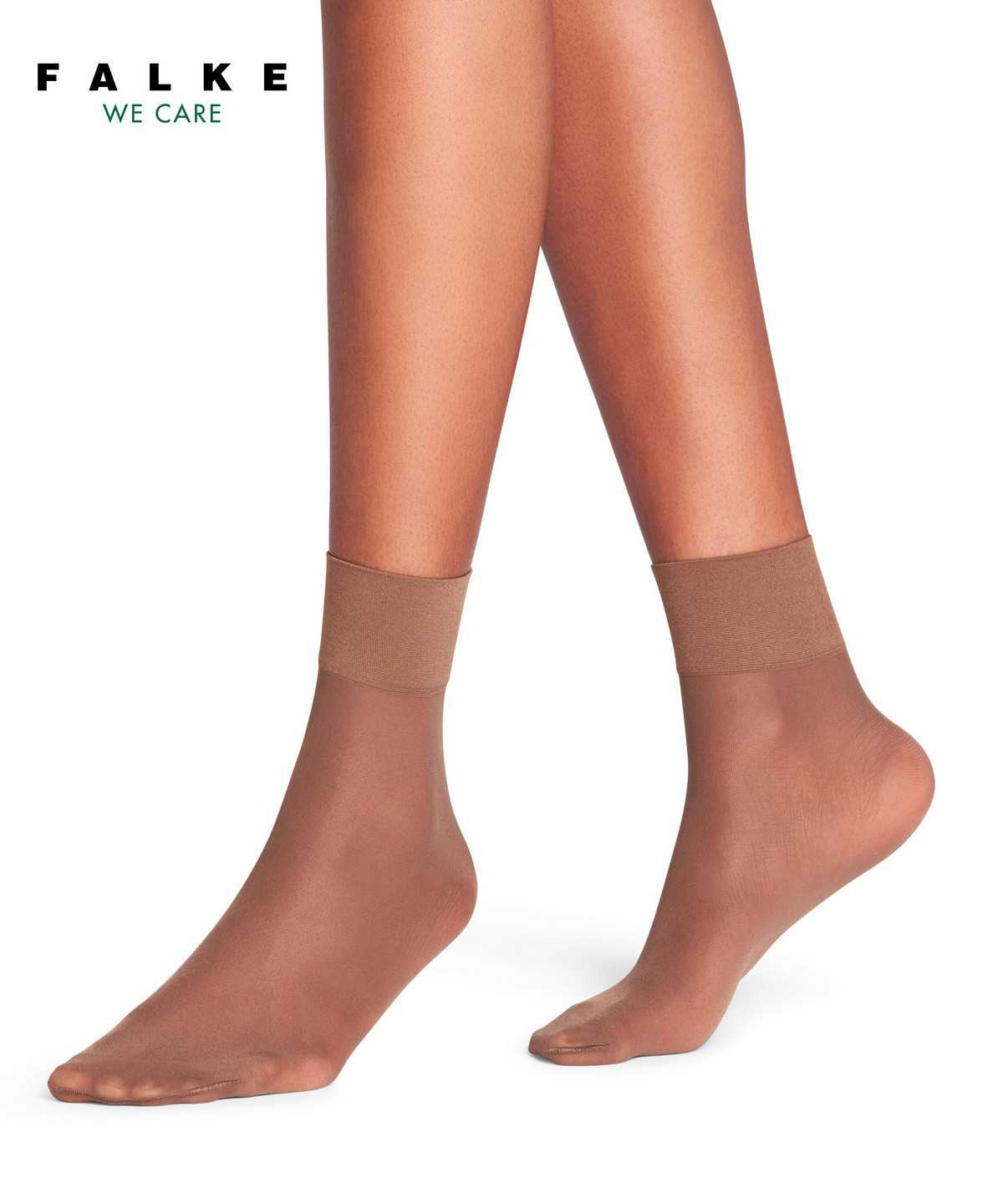 Calzini Donna Falke Pure Matt 20 DEN Ankle socks Marroni | OGPS87493