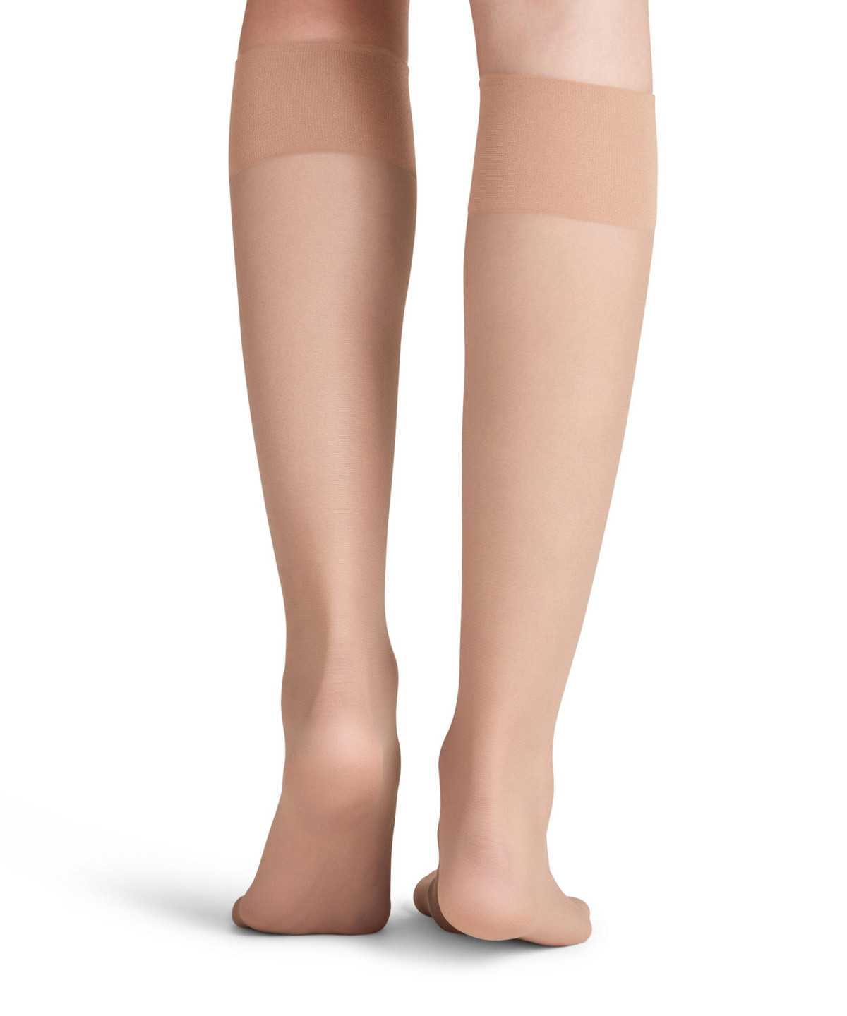 Calzini Donna Falke Pure Matt 20 DEN Knee-high Socks Beige | HKDQ64801