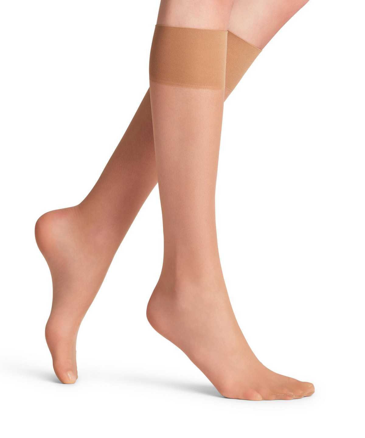 Calzini Donna Falke Pure Matt 20 DEN Knee-high Socks Beige | JMLK61385