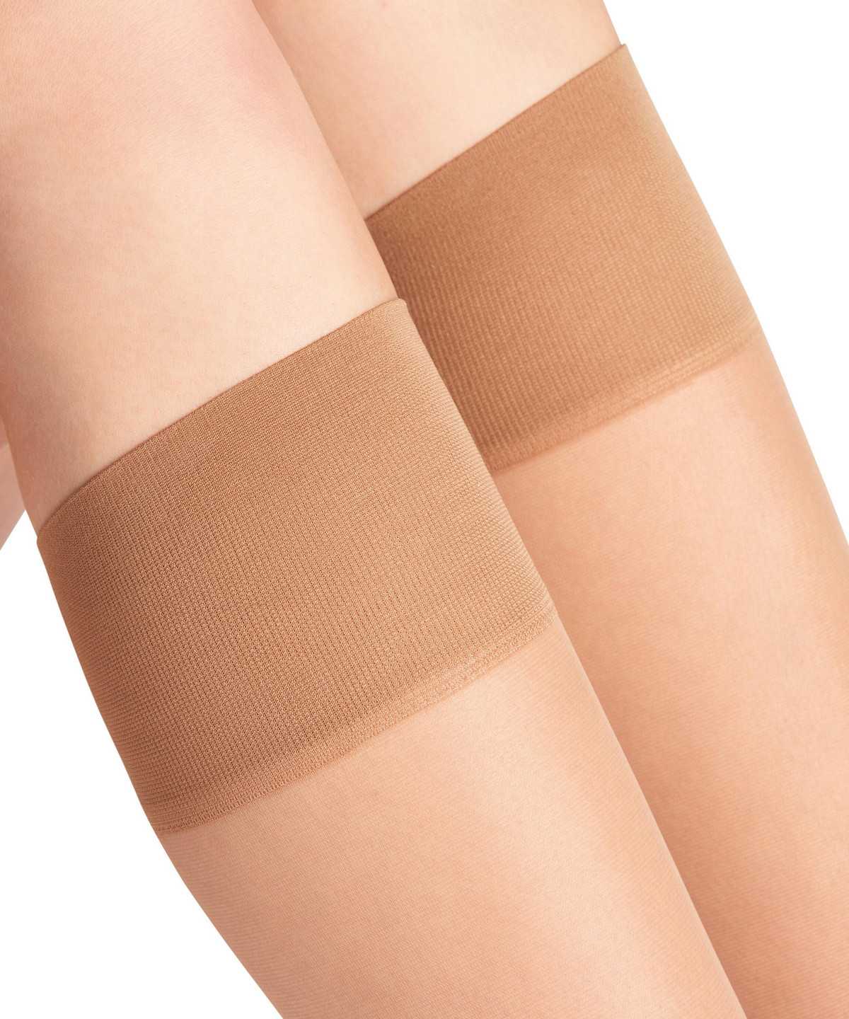 Calzini Donna Falke Pure Matt 20 DEN Knee-high Socks Beige | JMLK61385