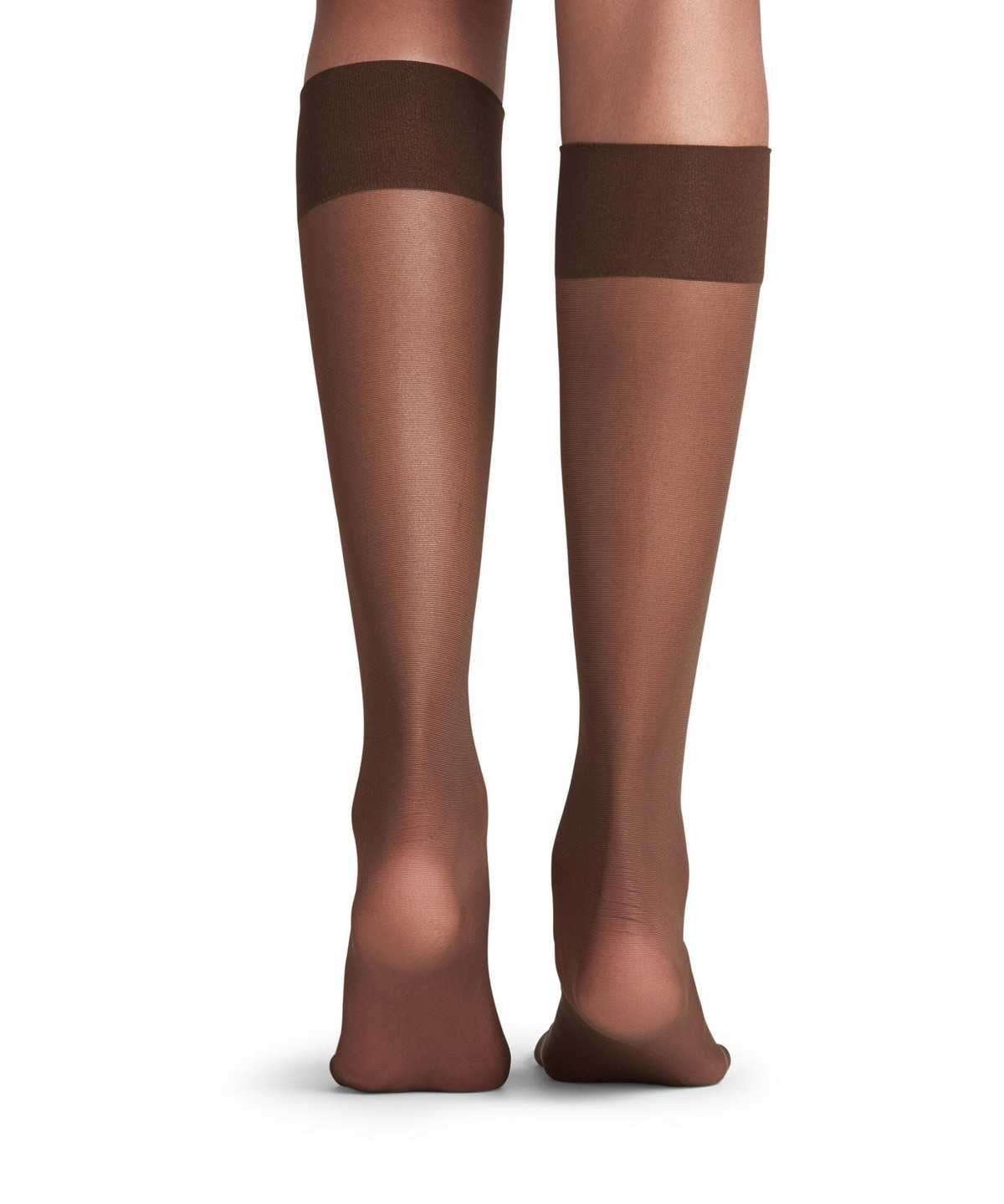 Calzini Donna Falke Pure Matt 20 DEN Knee-high Socks Marroni | KLTQ01524