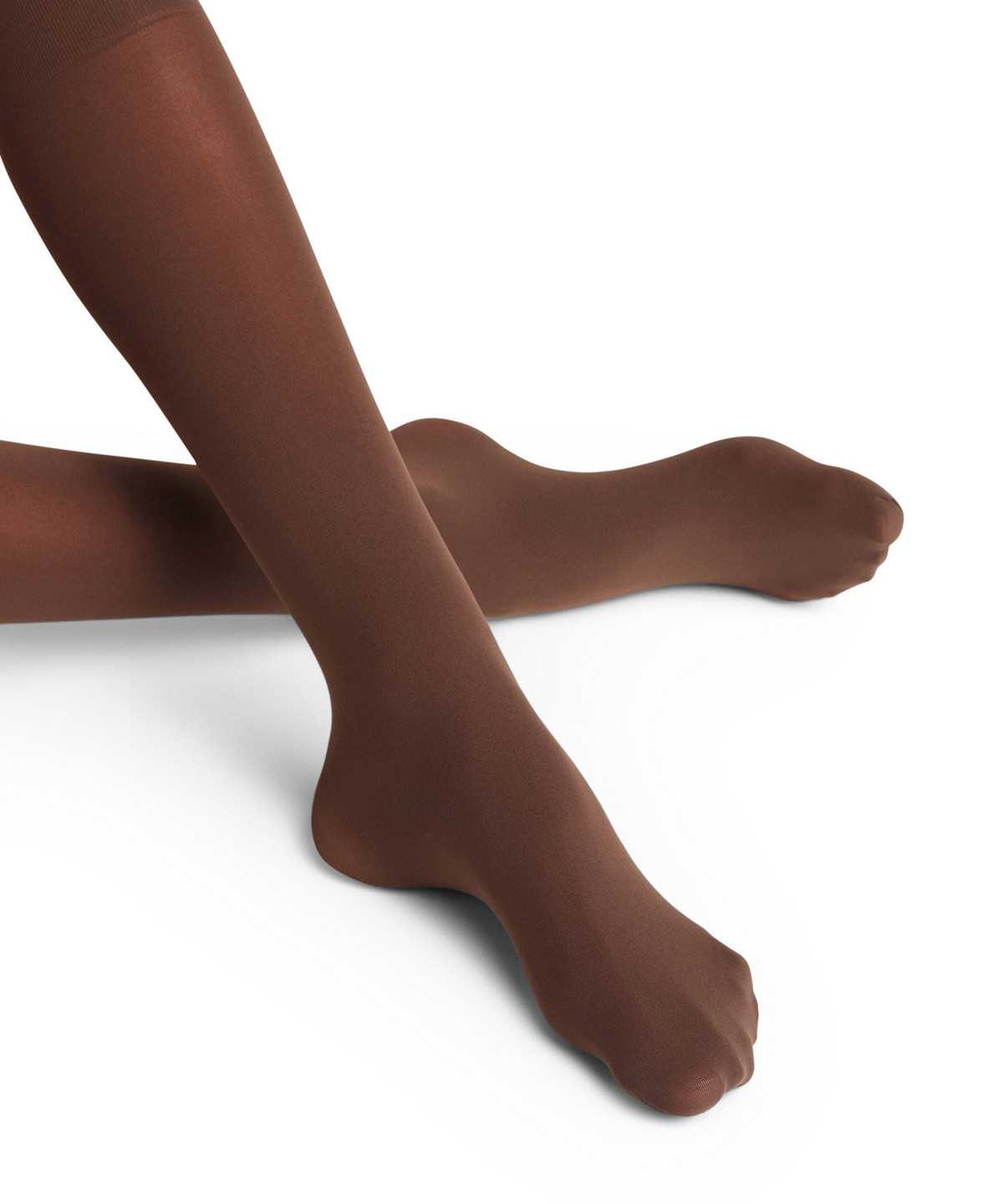 Calzini Donna Falke Pure Matt 50 DEN Knee-high Socks Marroni | WEDR73208