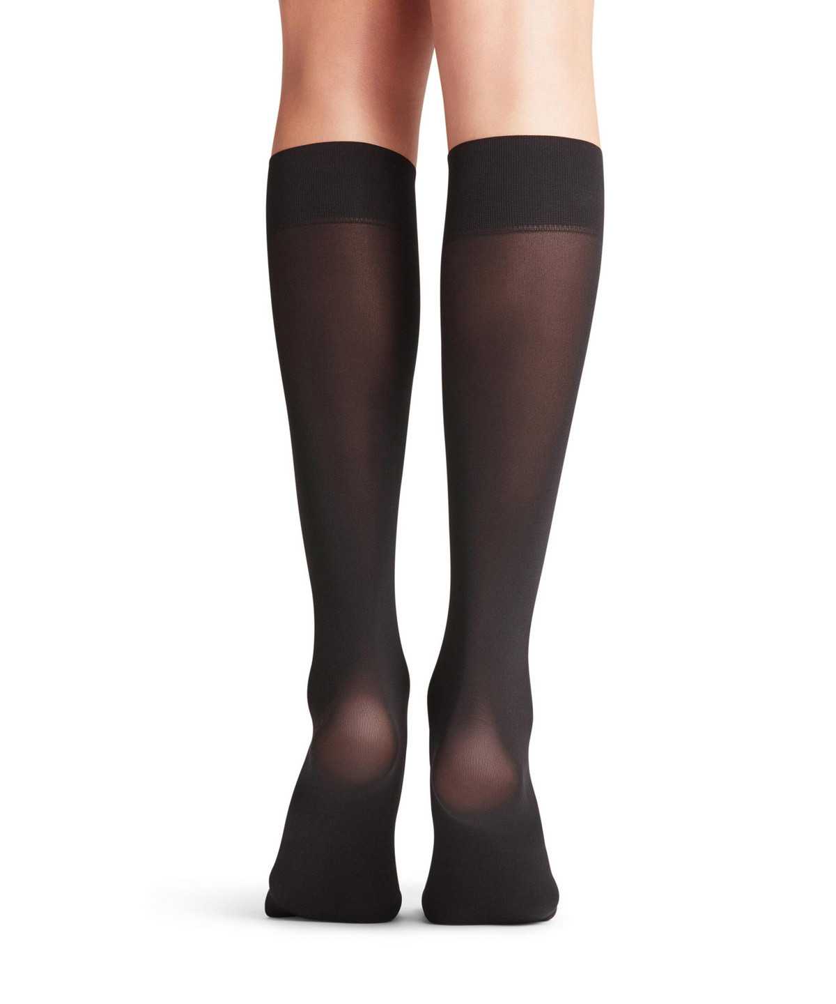 Calzini Donna Falke Pure Matt 50 DEN Knee-high Socks Nere | UOZG29573