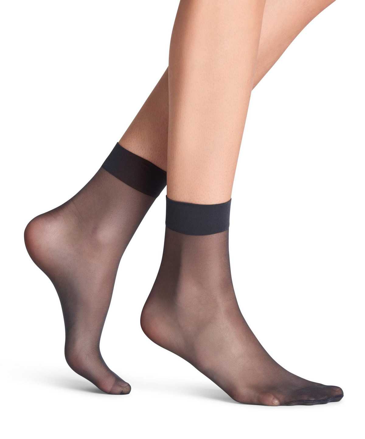 Calzini Donna Falke Seidenglatt 15 DEN Ankle socks Grigie | FQVY46817