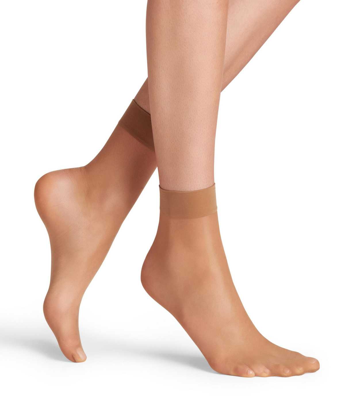 Calzini Donna Falke Seidenglatt 15 DEN Ankle socks Beige | KCVT07829