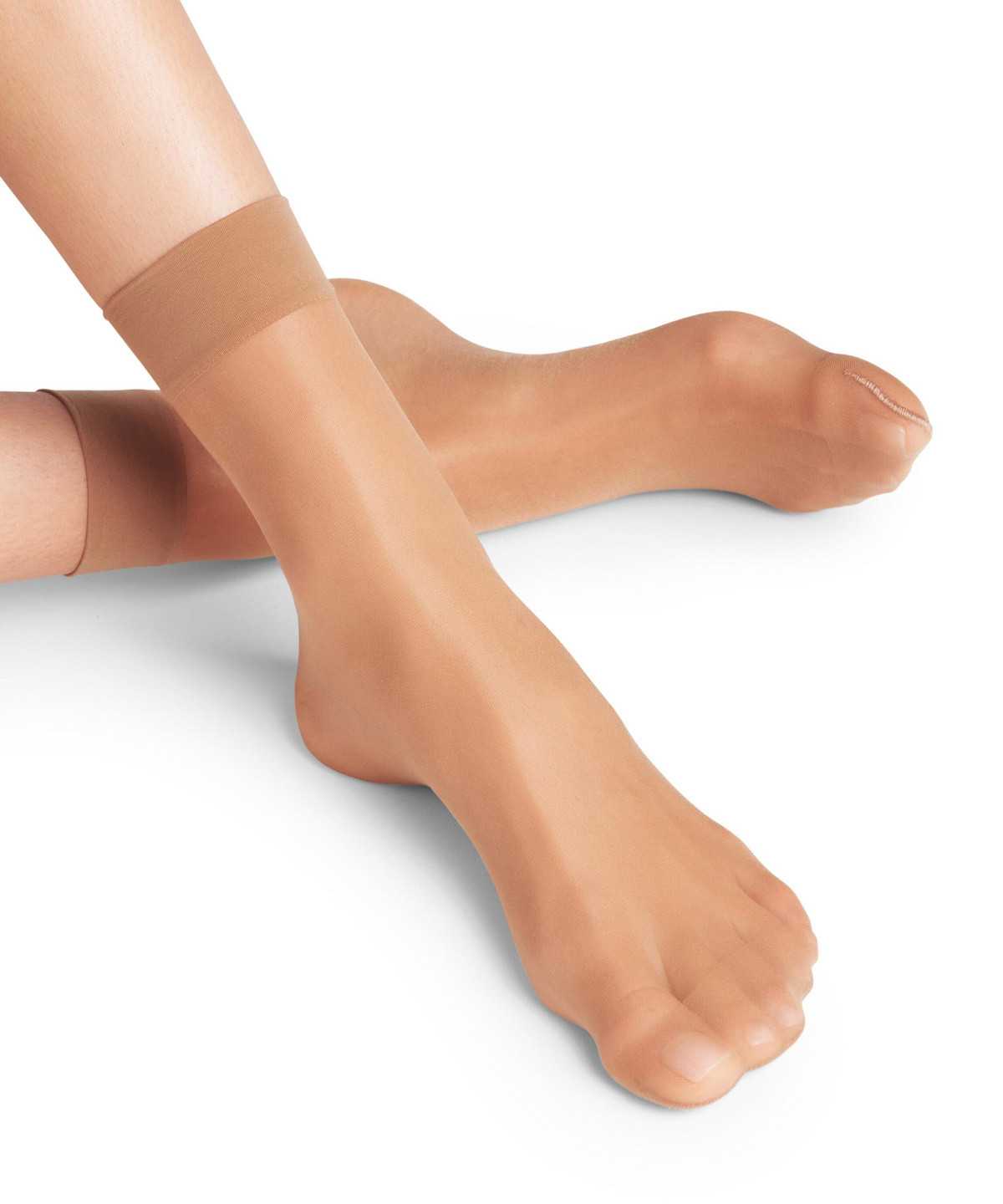 Calzini Donna Falke Seidenglatt 15 DEN Ankle socks Beige | KCVT07829