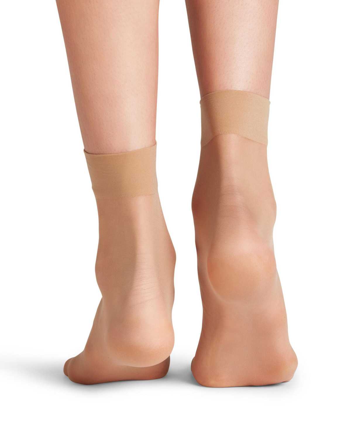 Calzini Donna Falke Seidenglatt 15 DEN Ankle socks Beige | URPV07921