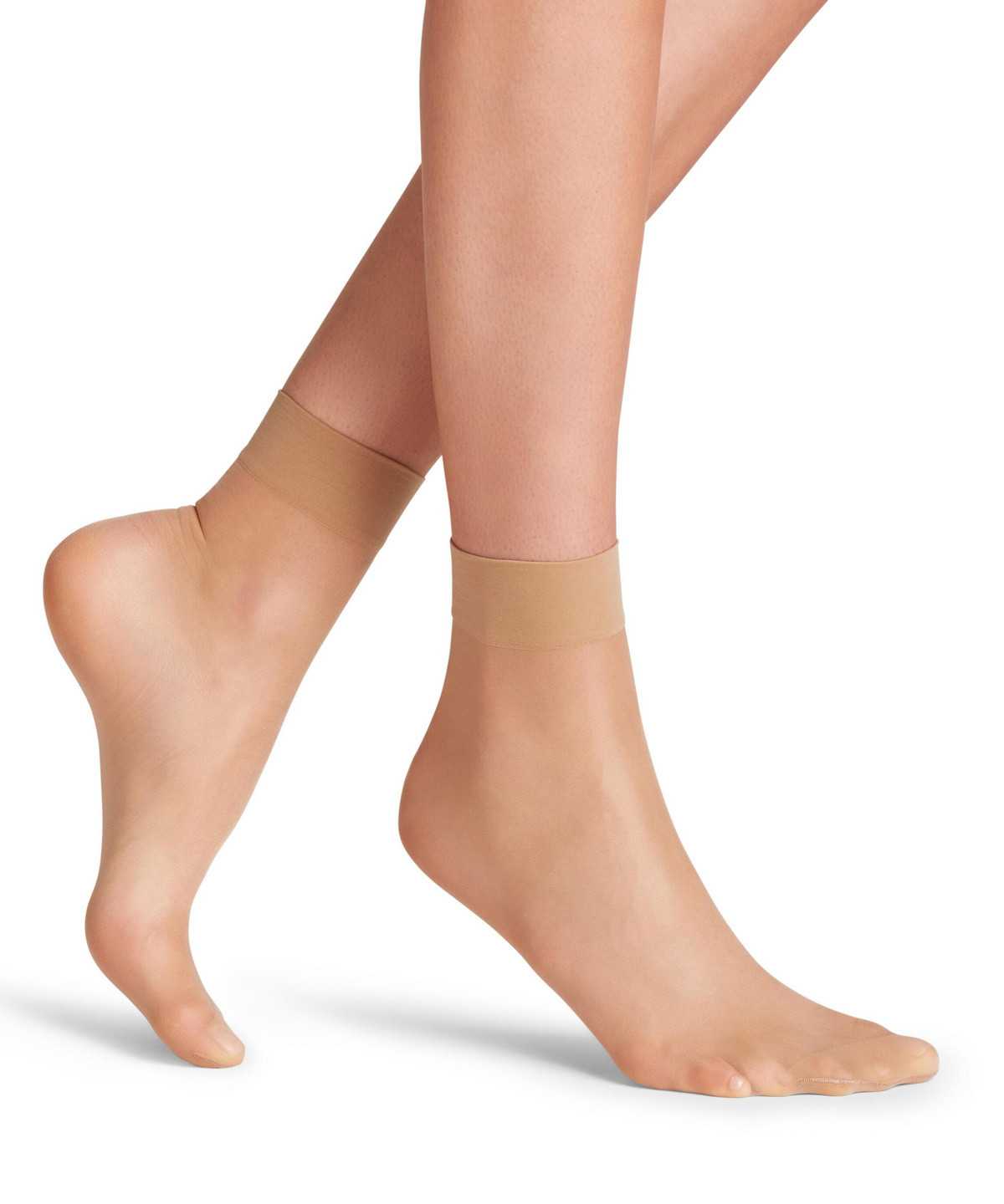 Calzini Donna Falke Seidenglatt 15 DEN Ankle socks Beige | URPV07921