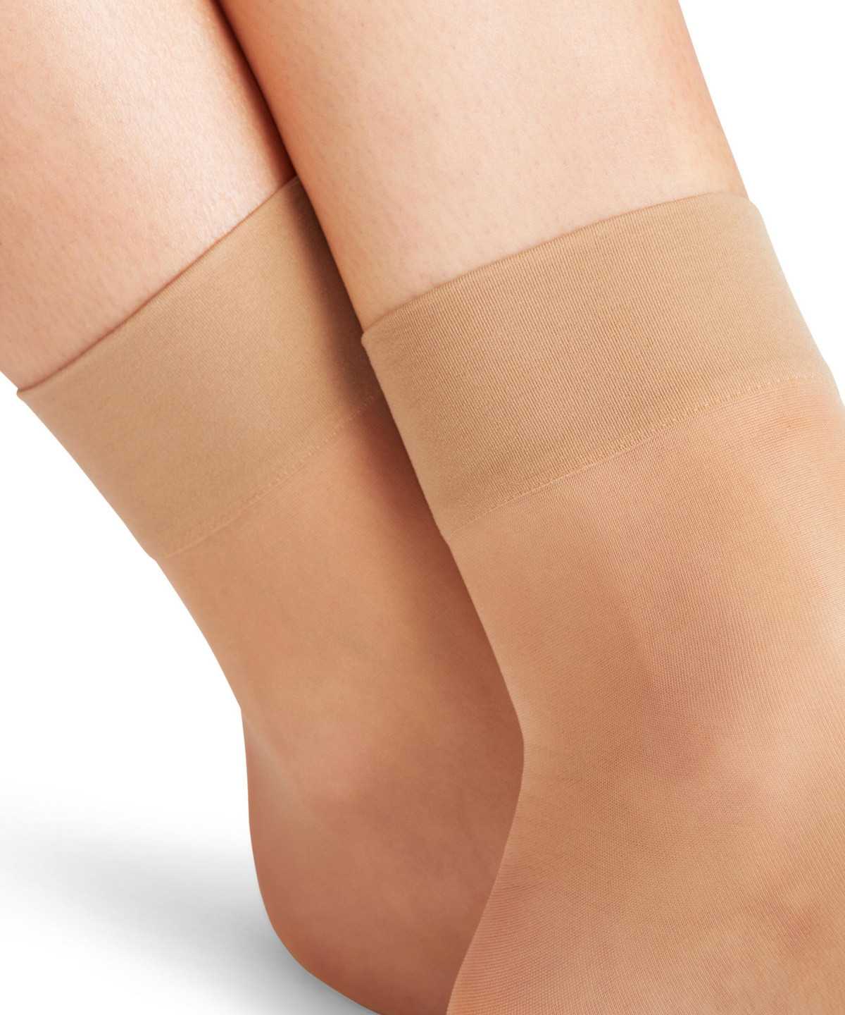 Calzini Donna Falke Seidenglatt 15 DEN Ankle socks Beige | URPV07921