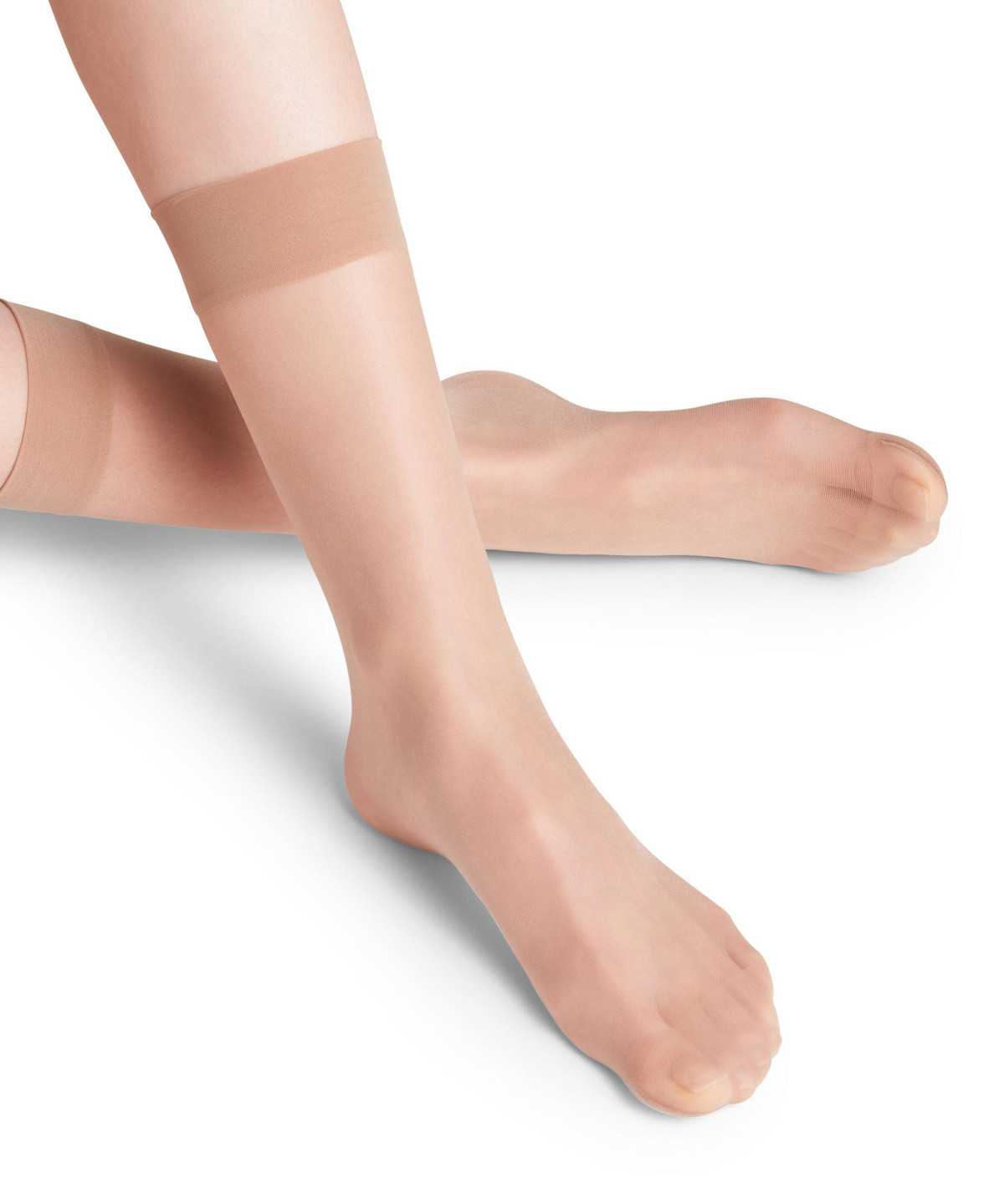 Calzini Donna Falke Seidenglatt 15 DEN Ankle socks Beige | JPCW45901