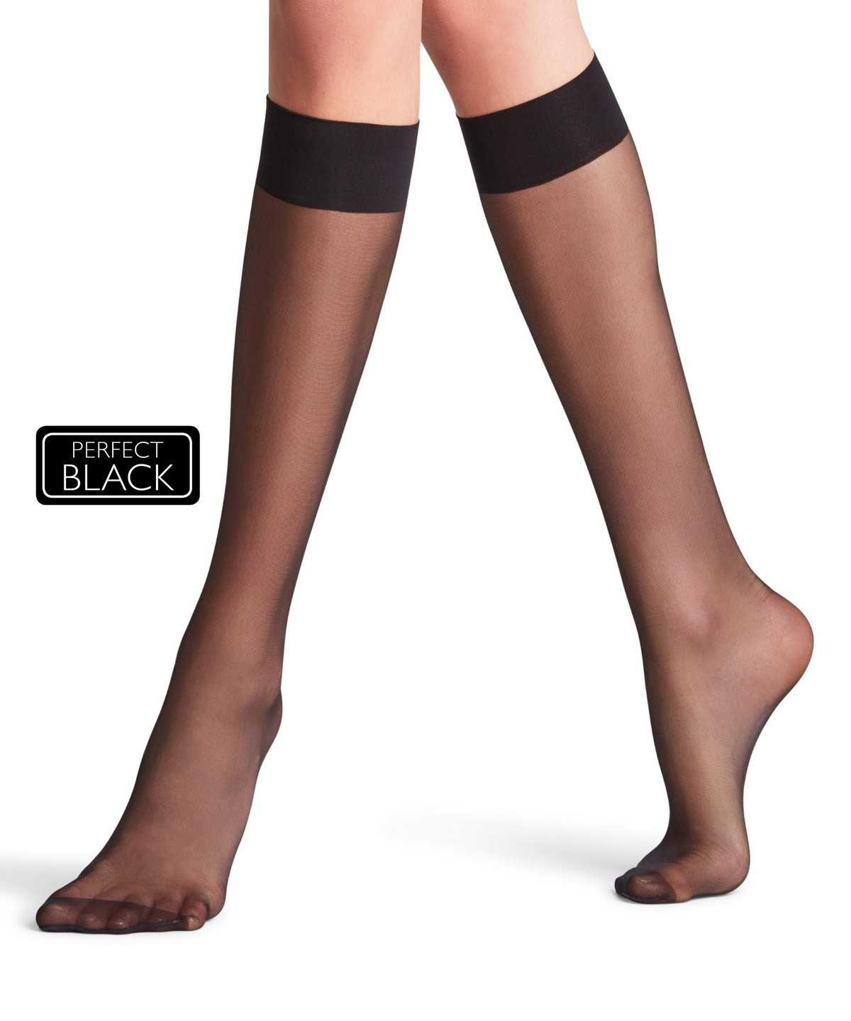 Calzini Donna Falke Seidenglatt 15 DEN Knee-high Socks Nere | LYQN07354