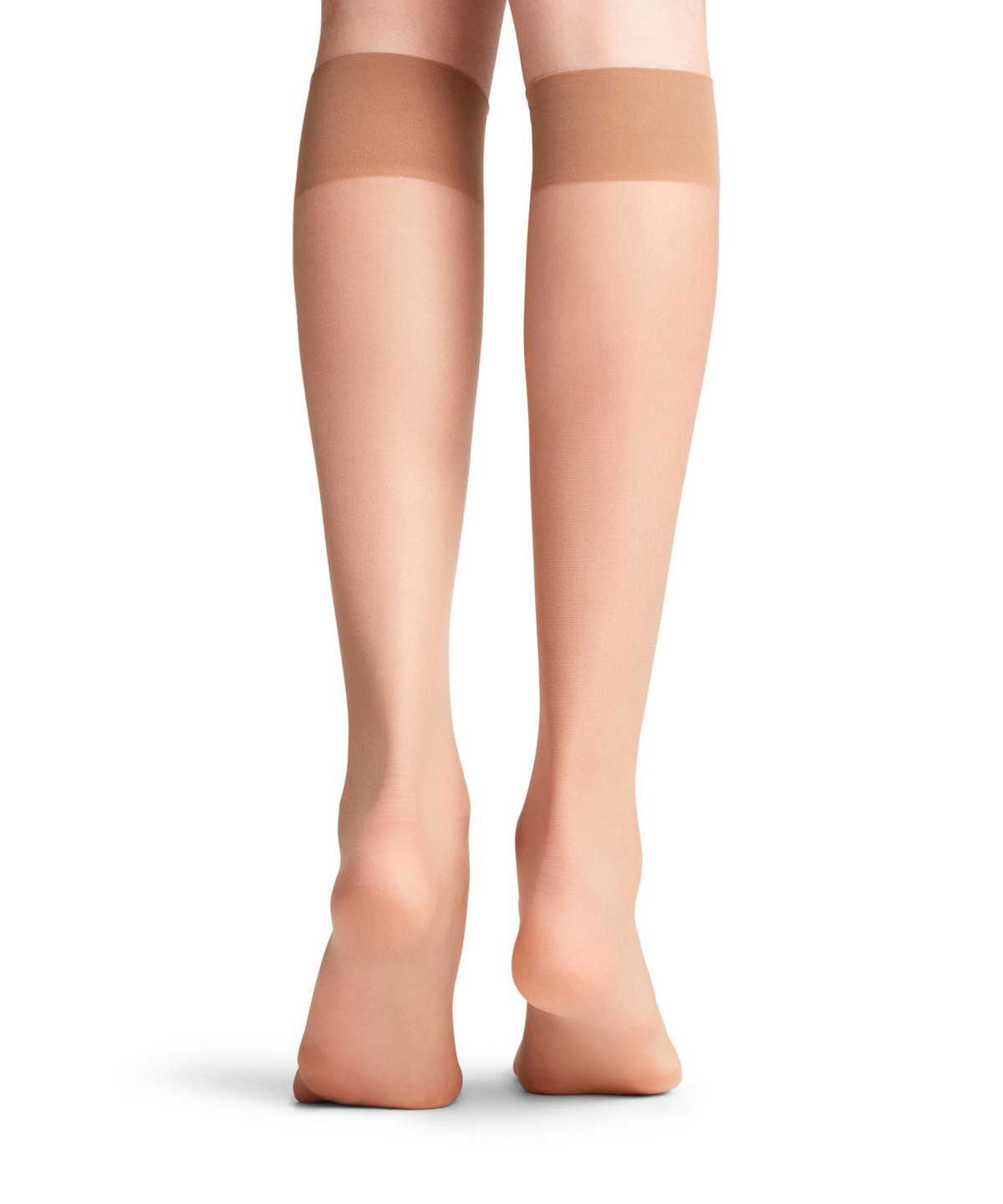 Calzini Donna Falke Seidenglatt 15 DEN Knee-high Socks Beige | QTPB27169