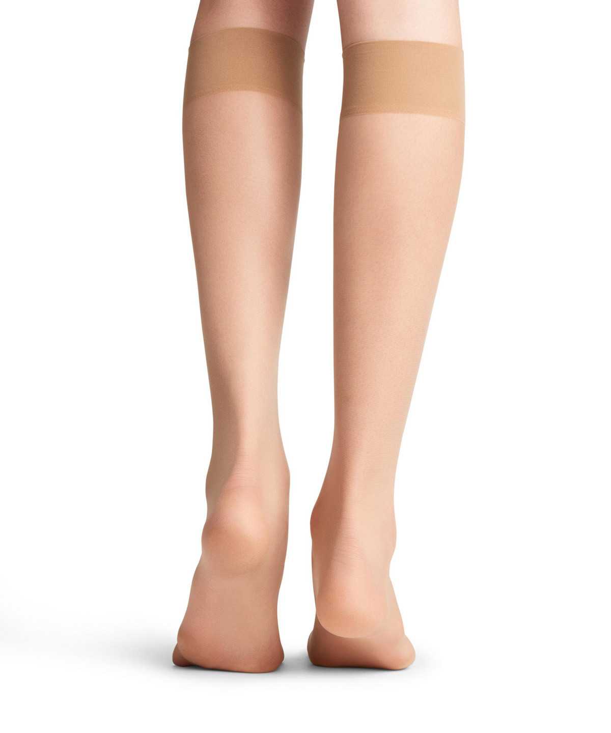 Calzini Donna Falke Seidenglatt 15 DEN Knee-high Socks Beige | TAIO43529