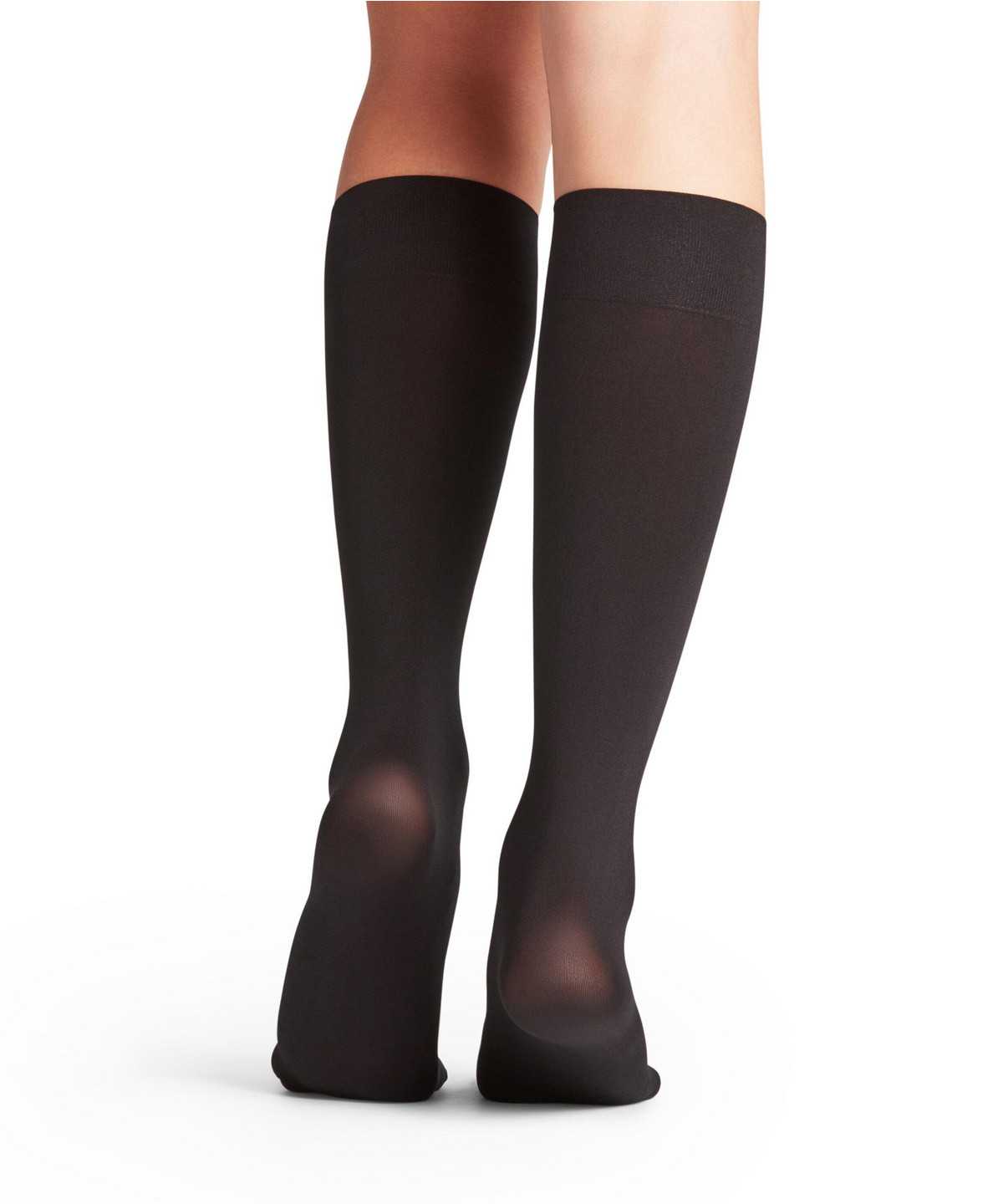 Calzini Donna Falke Seidenglatt 40 DEN Knee-high Socks Nere | LBMA60394