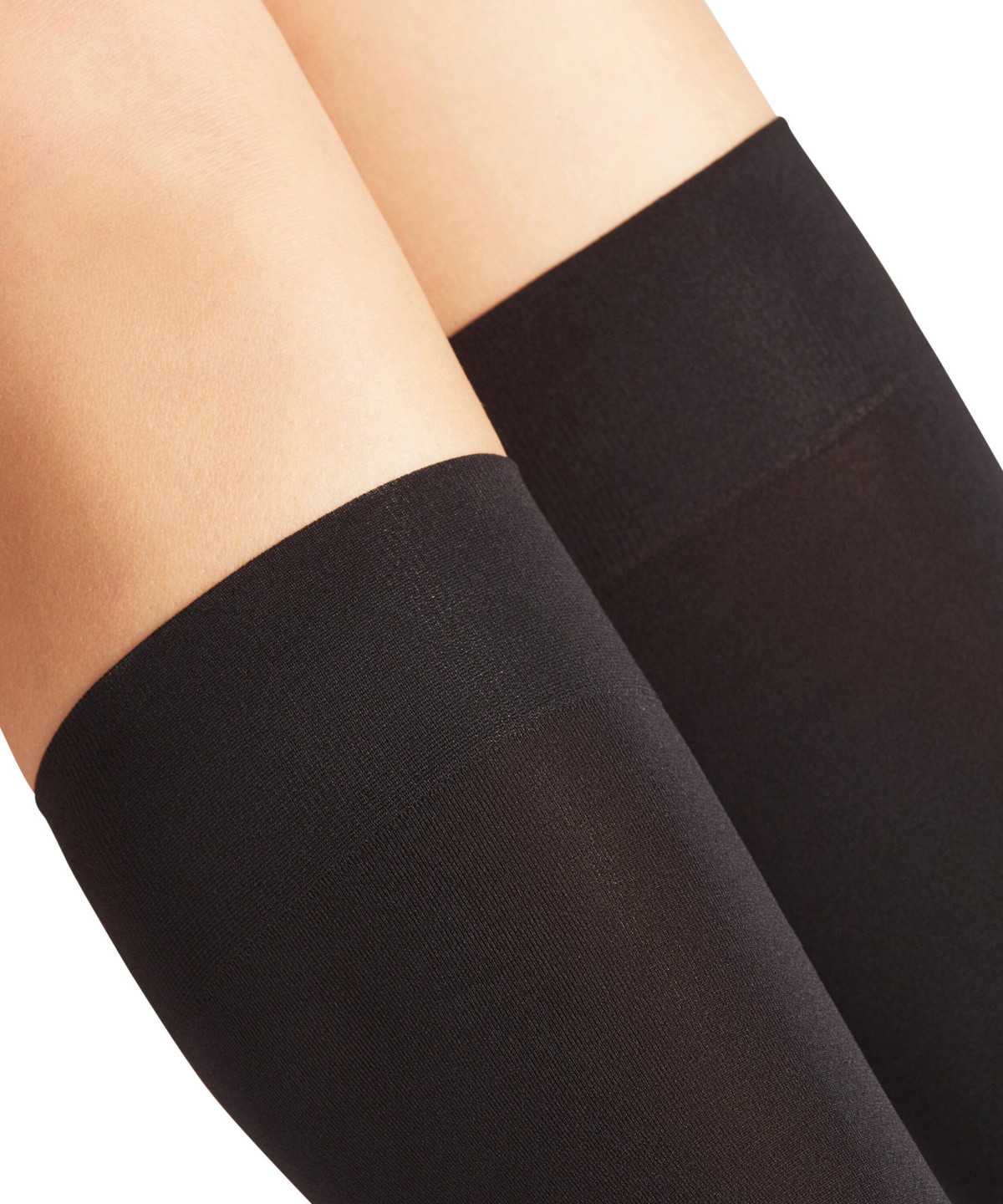 Calzini Donna Falke Seidenglatt 40 DEN Knee-high Socks Nere | LBMA60394