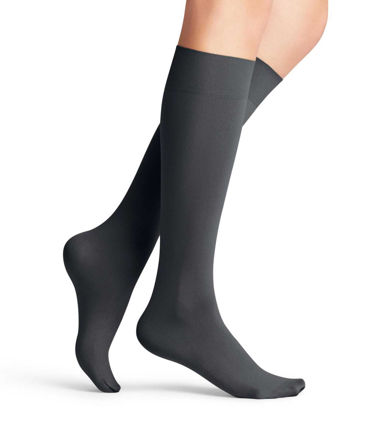 Calzini Donna Falke Seidenglatt 40 DEN Knee-high Socks Grigie | QWRH24876