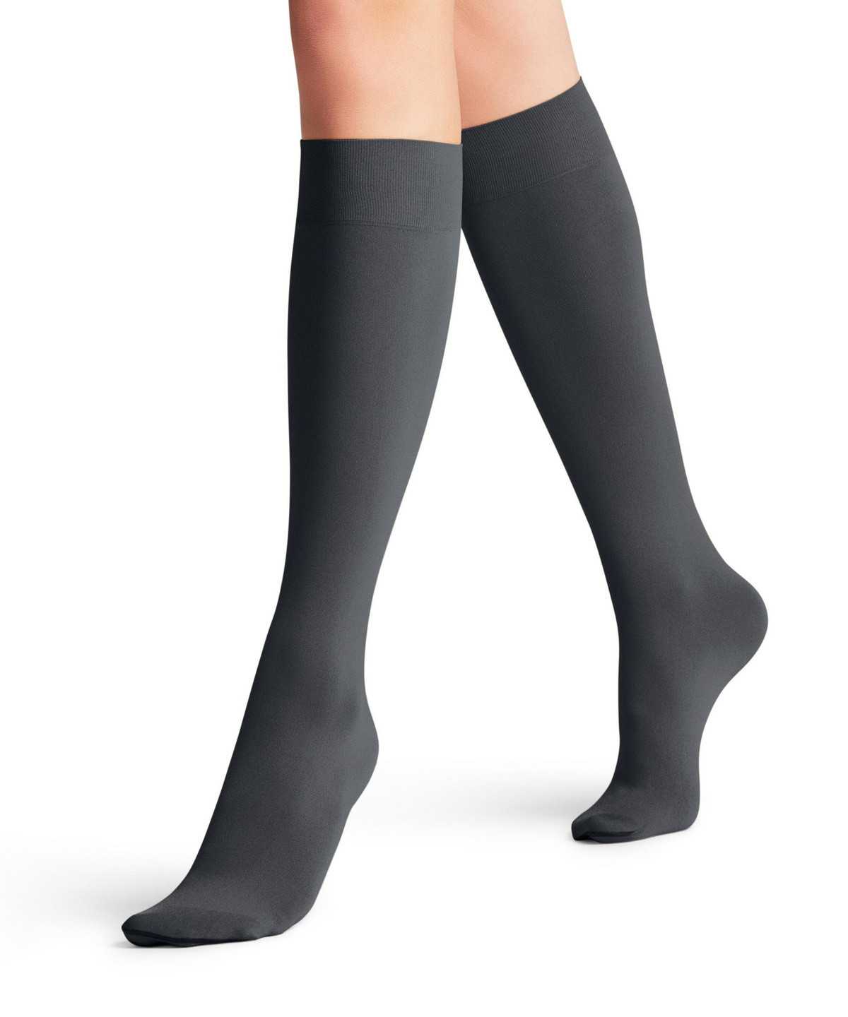 Calzini Donna Falke Seidenglatt 40 DEN Knee-high Socks Grigie | QWRH24876