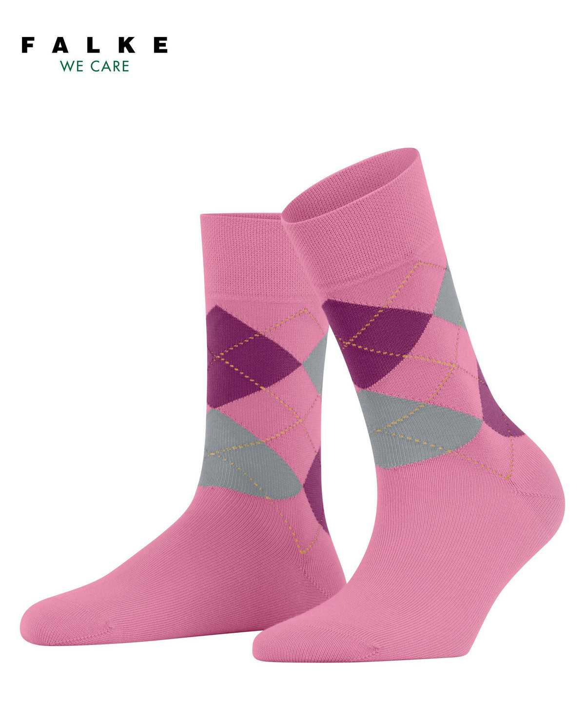 Calzini Donna Falke Sensitive Argyle Socks Rosse | KOHV57186