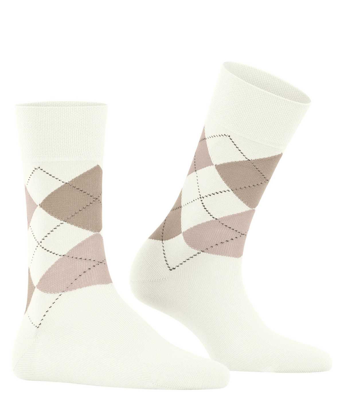 Calzini Donna Falke Sensitive Argyle Socks Bianche | SXAR27158