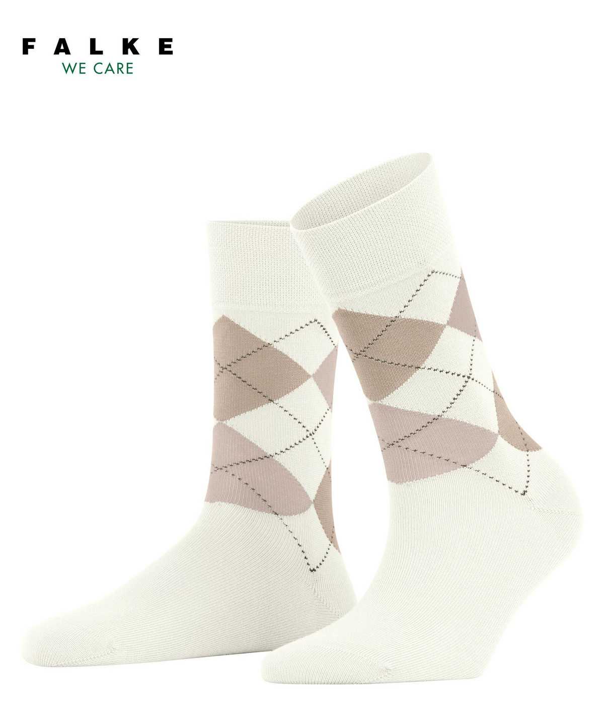 Calzini Donna Falke Sensitive Argyle Socks Bianche | SXAR27158