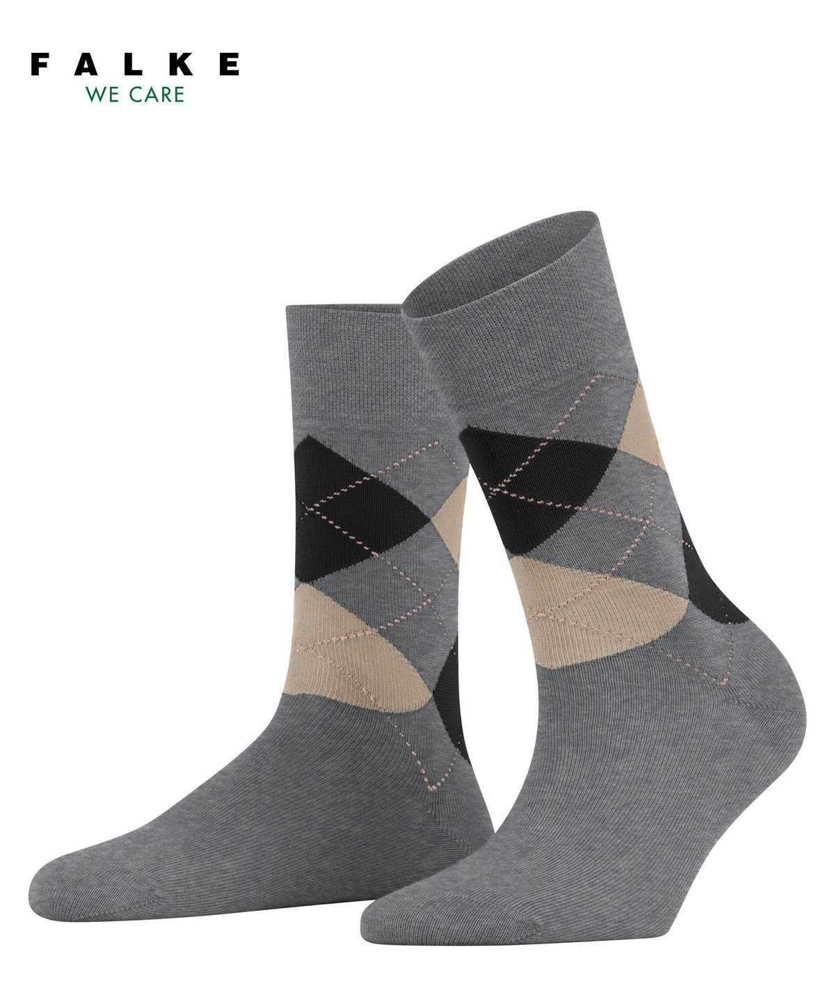 Calzini Donna Falke Sensitive Argyle Socks Grigie | FIVK56208