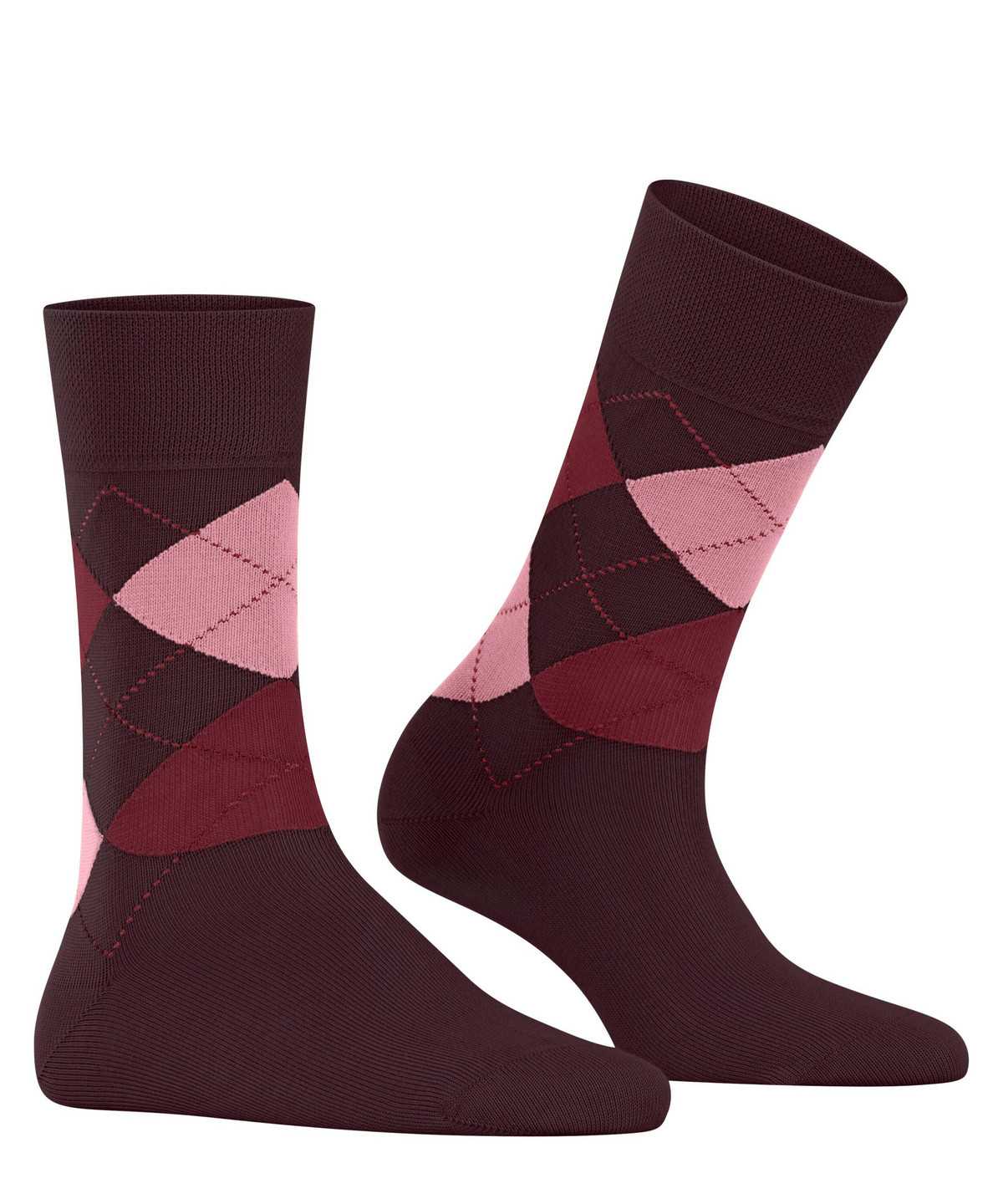 Calzini Donna Falke Sensitive Argyle Socks Rosse | JUGE51384