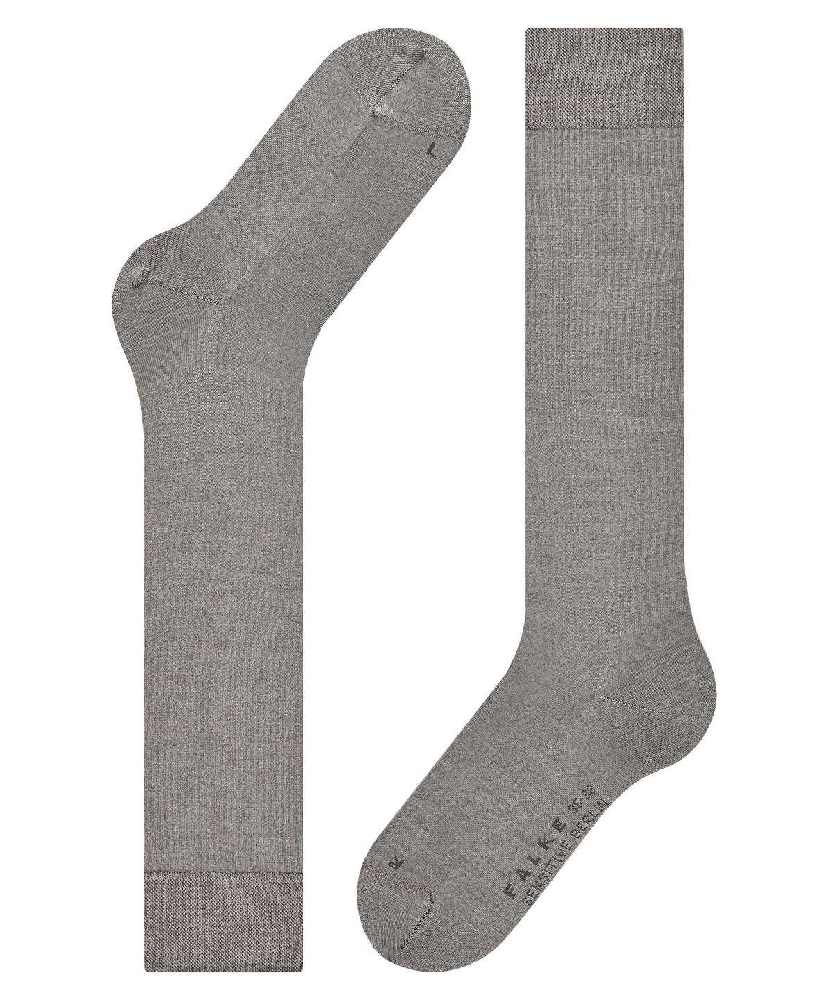 Calzini Donna Falke Sensitive Berlin Knee-high Socks Grigie | QXKZ71582