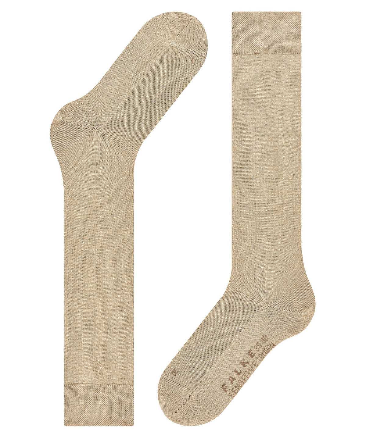 Calzini Donna Falke Sensitive London Knee-high Socks Beige | QVSC12530