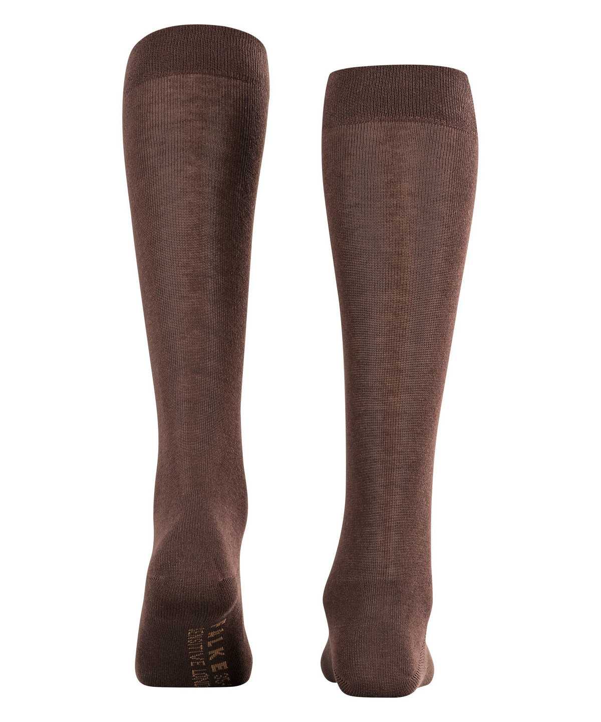 Calzini Donna Falke Sensitive London Knee-high Socks Marroni | WPIV91063