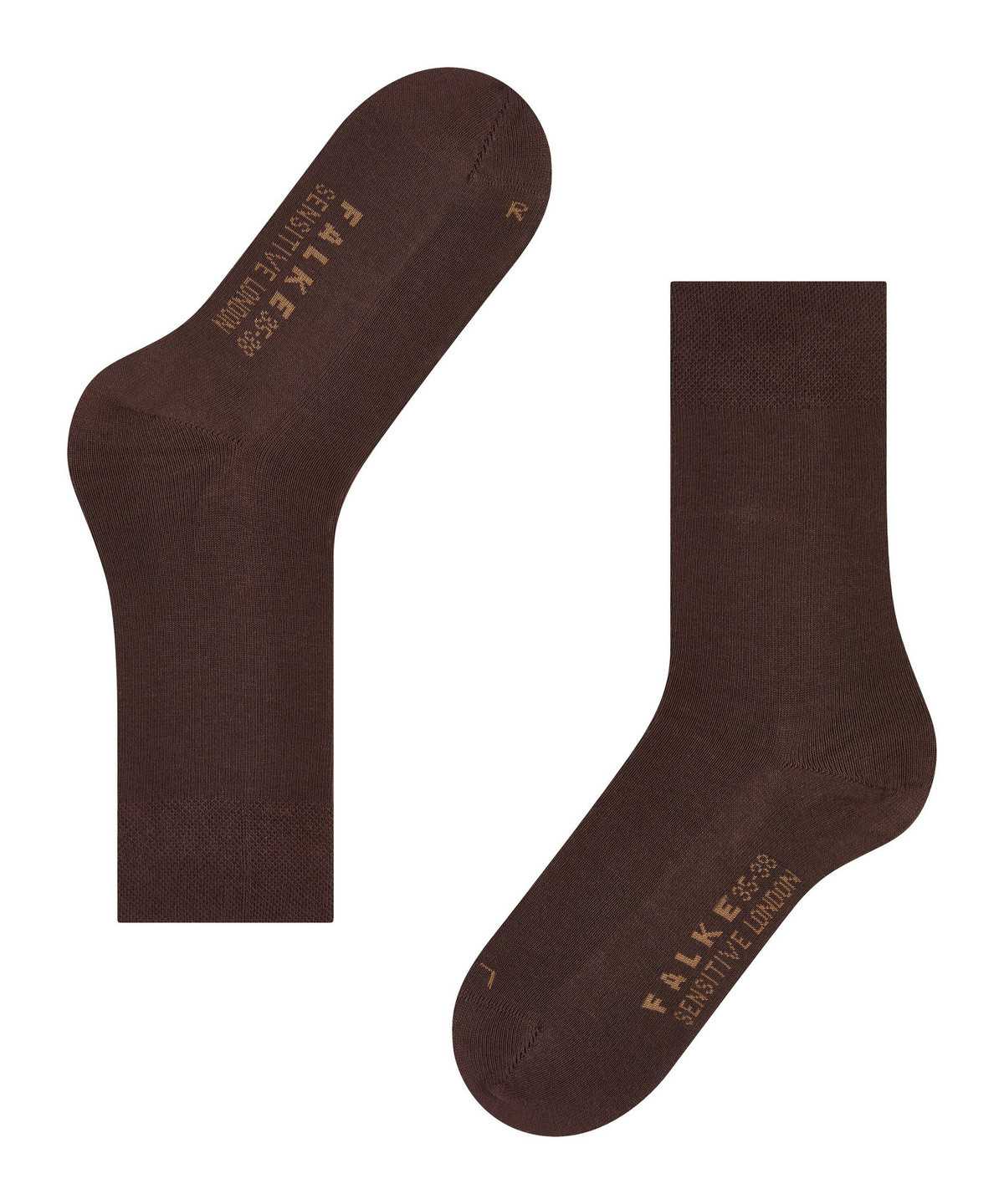 Calzini Donna Falke Sensitive London Socks Marroni | QVUY45819