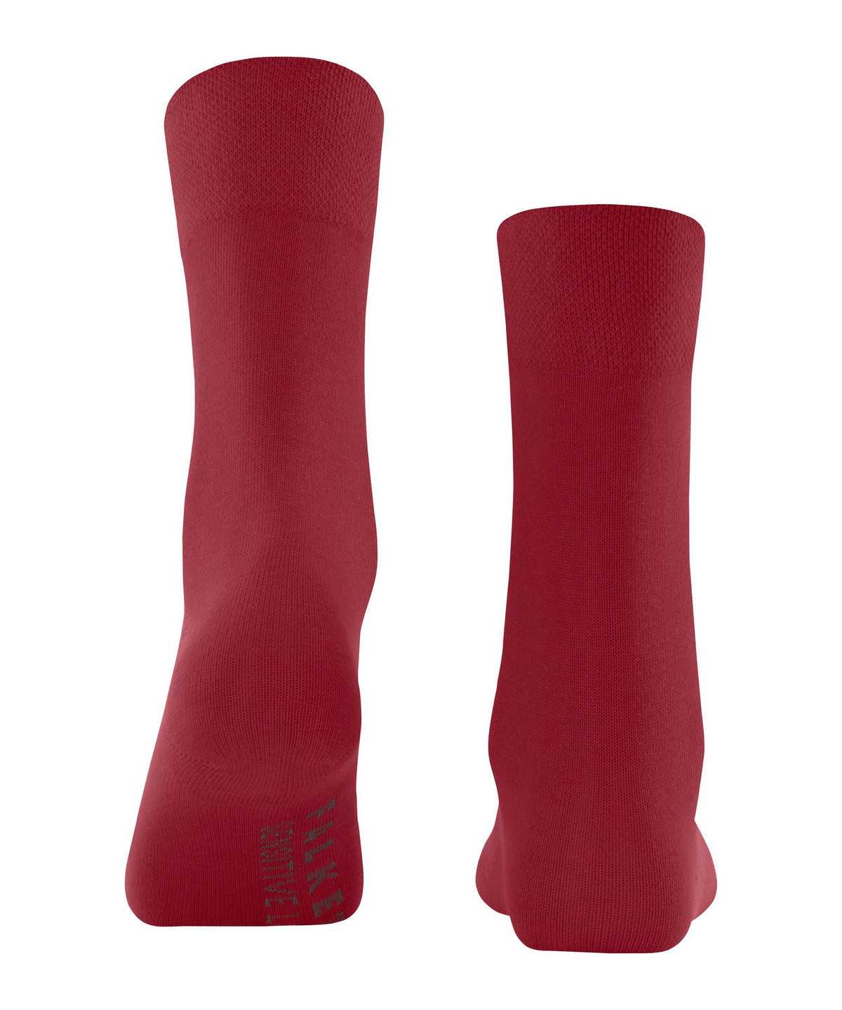 Calzini Donna Falke Sensitive London Socks Rosse | BIZJ65470