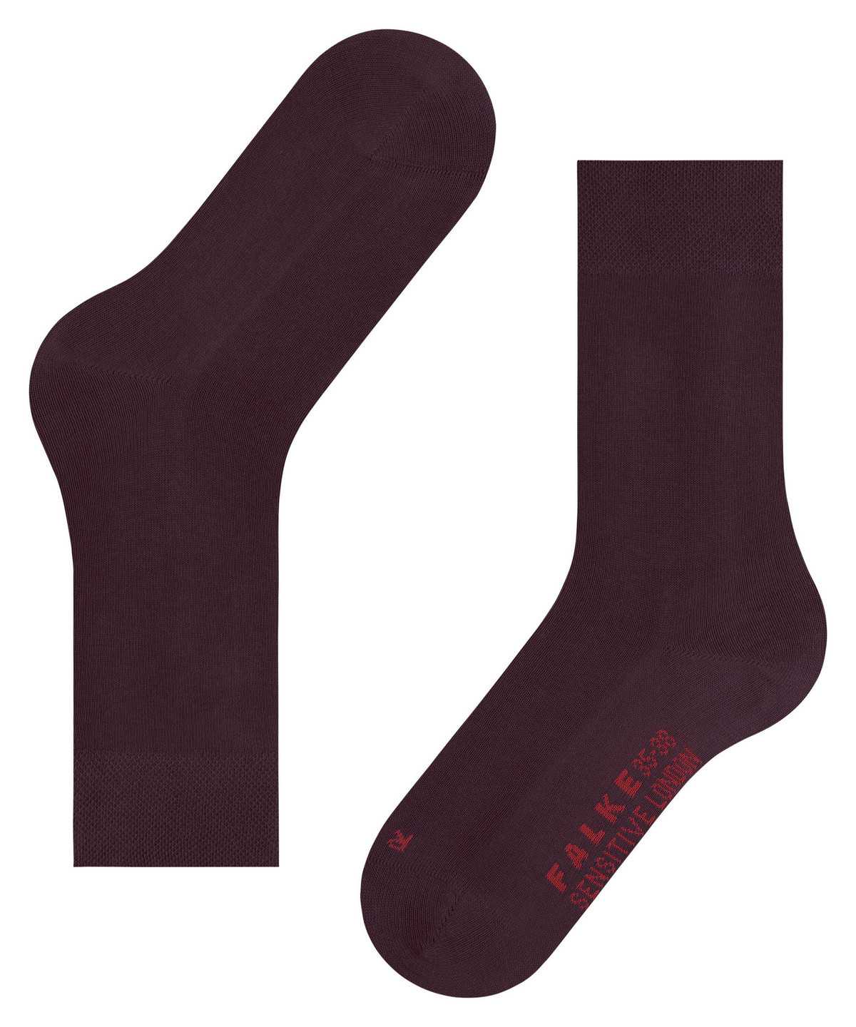 Calzini Donna Falke Sensitive London Socks Rosse | DPEY90563