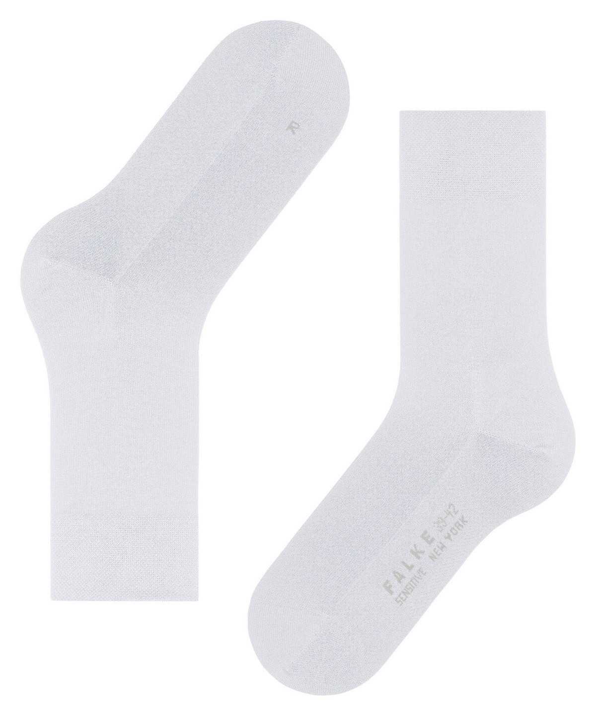 Calzini Donna Falke Sensitive New York Socks Bianche | RJFS02658