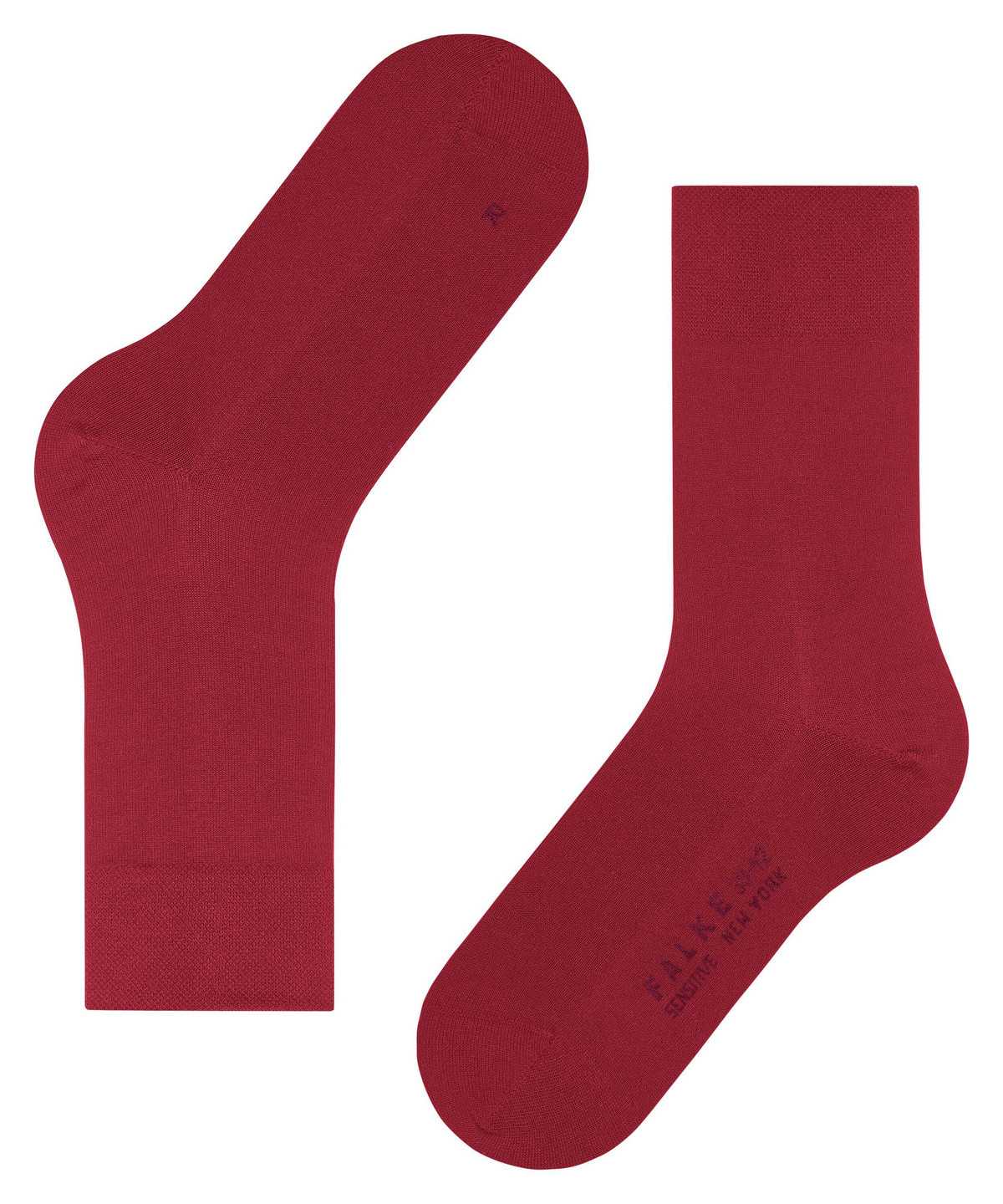 Calzini Donna Falke Sensitive New York Socks Rosse | LUIG68172