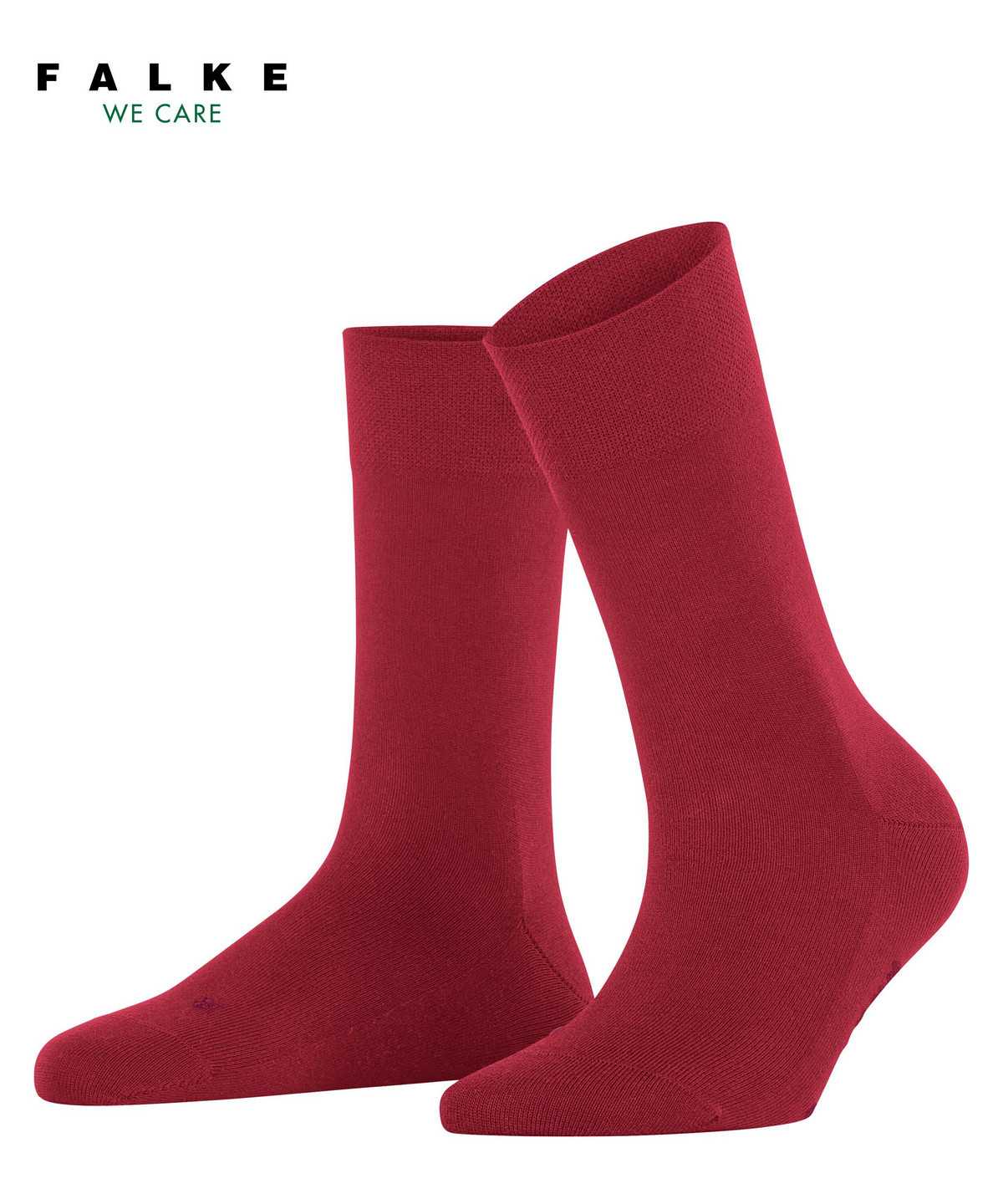 Calzini Donna Falke Sensitive New York Socks Rosse | LUIG68172