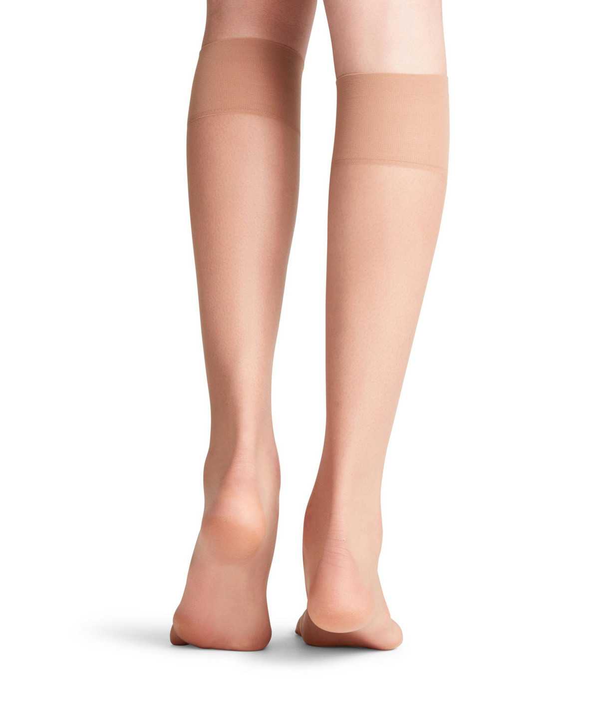 Calzini Donna Falke Shelina 12 DEN Knee-high Socks Beige | VTWD86209