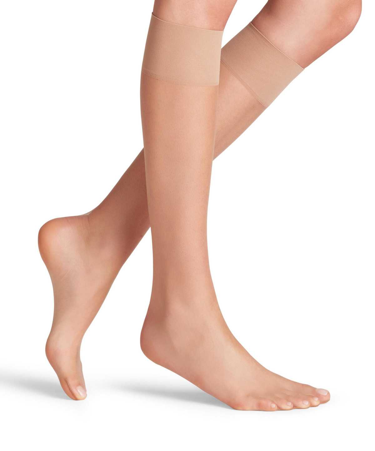 Calzini Donna Falke Shelina 12 DEN Knee-high Socks Beige | NTPU37896