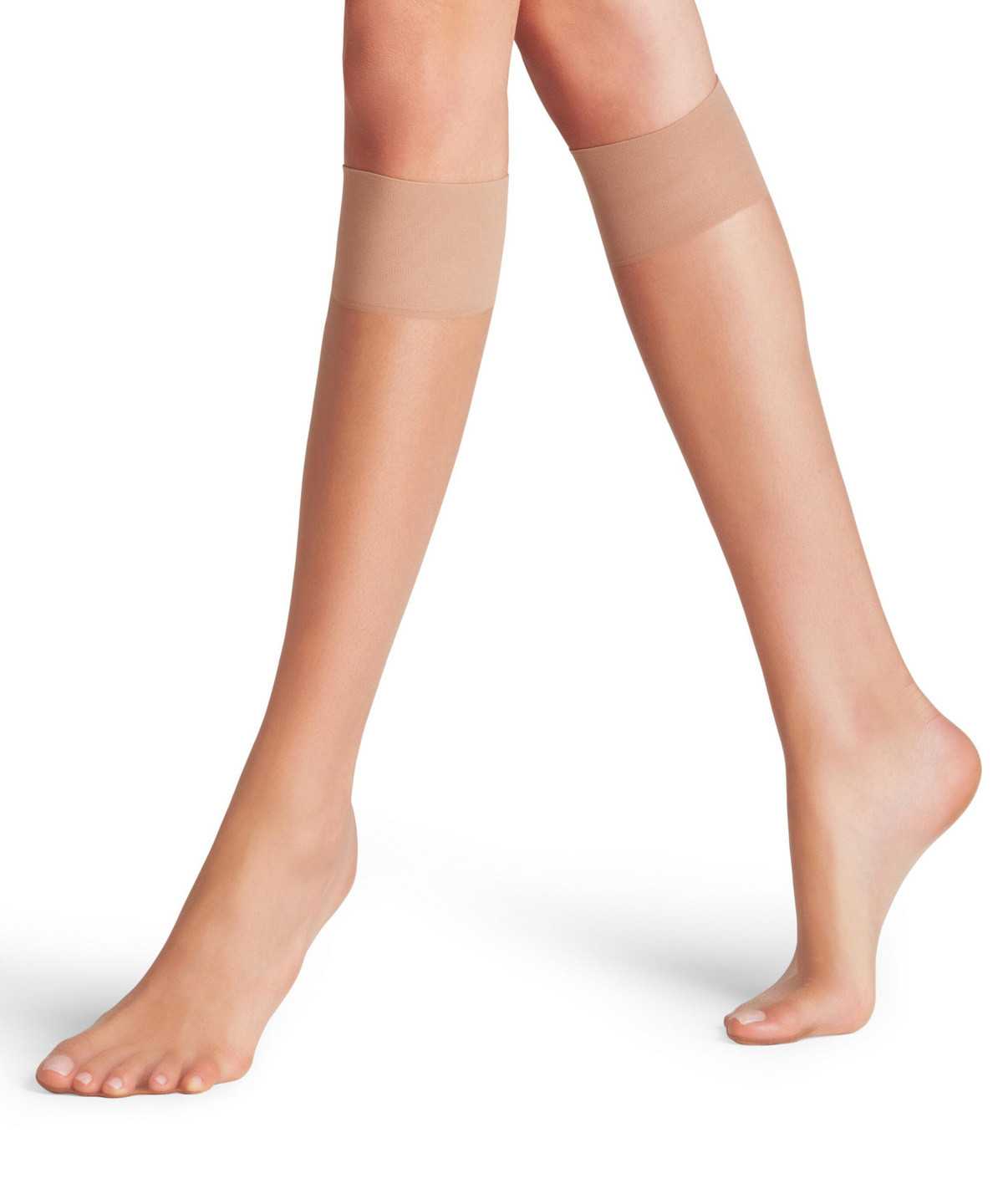 Calzini Donna Falke Shelina 12 DEN Knee-high Socks Beige | NTPU37896