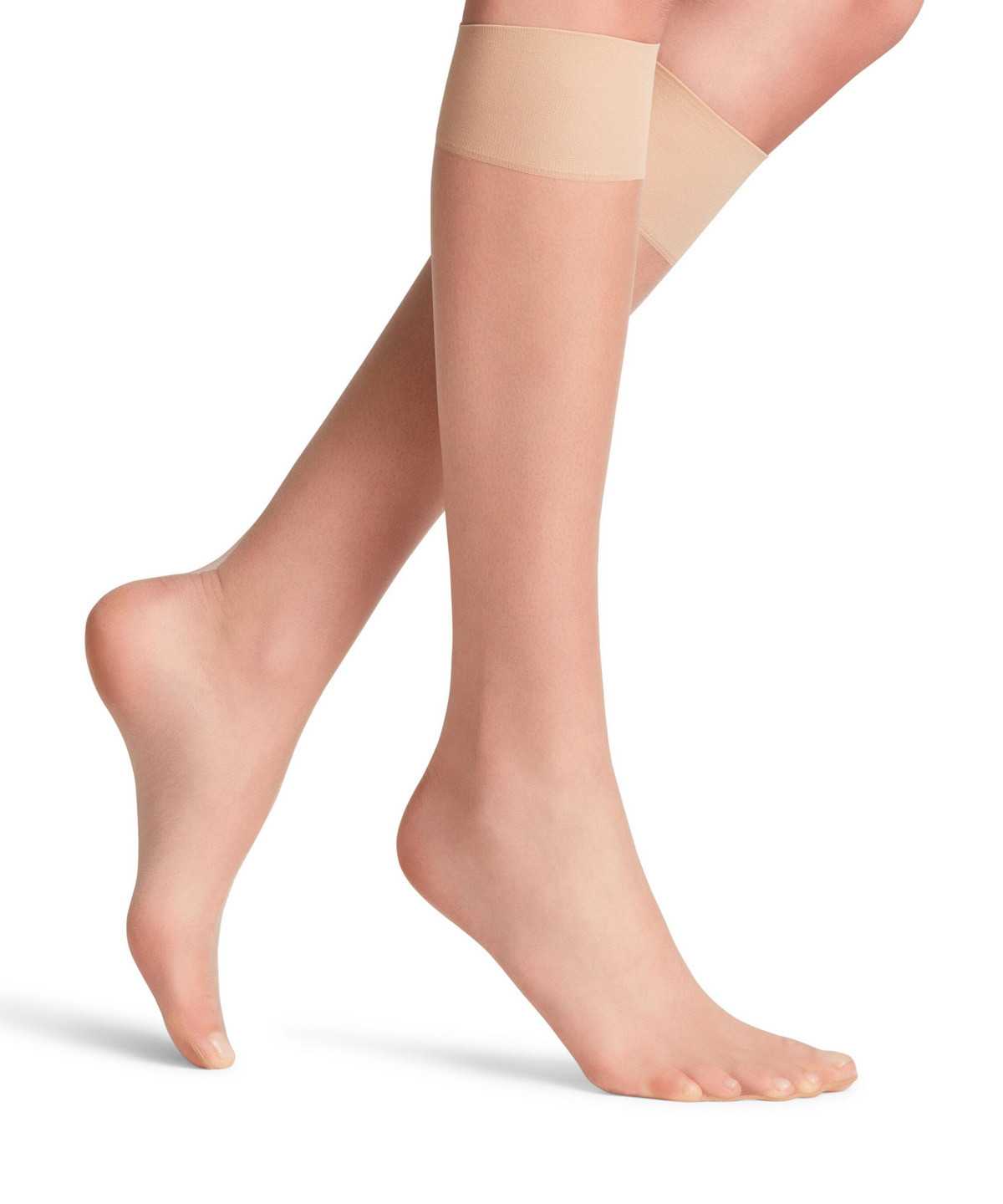 Calzini Donna Falke Shelina 12 DEN Knee-high Socks Beige | SWCP18734