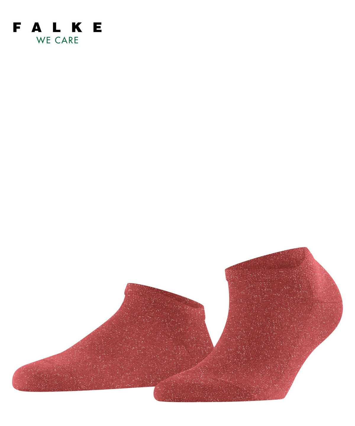 Calzini Donna Falke Shiny Sneaker socks Rosse | YVAB64793