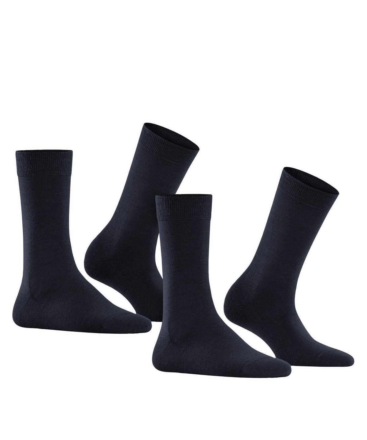 Calzini Donna Falke Softmerino 2-Pack Socks Blu | AGXL32178