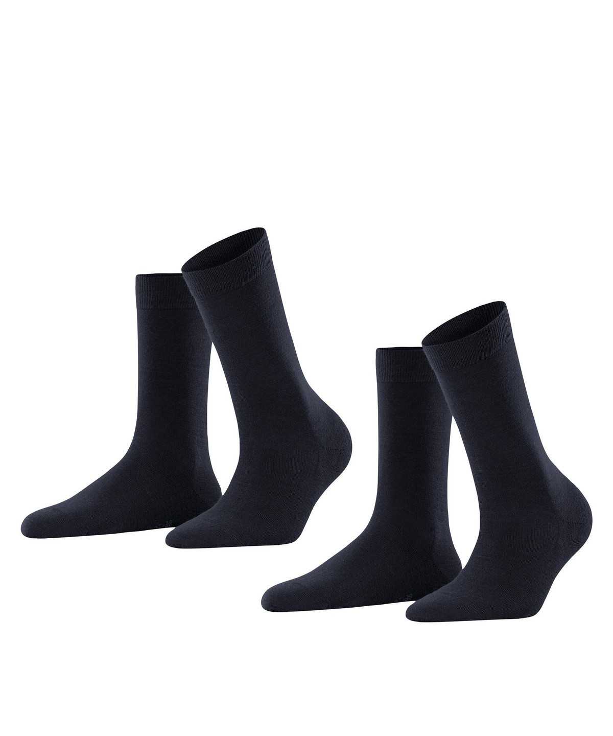 Calzini Donna Falke Softmerino 2-Pack Socks Blu | AGXL32178