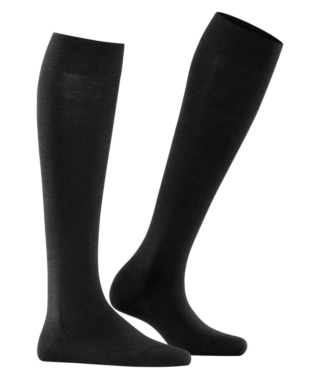 Calzini Donna Falke Softmerino Knee-high Socks Nere | RPFL96832