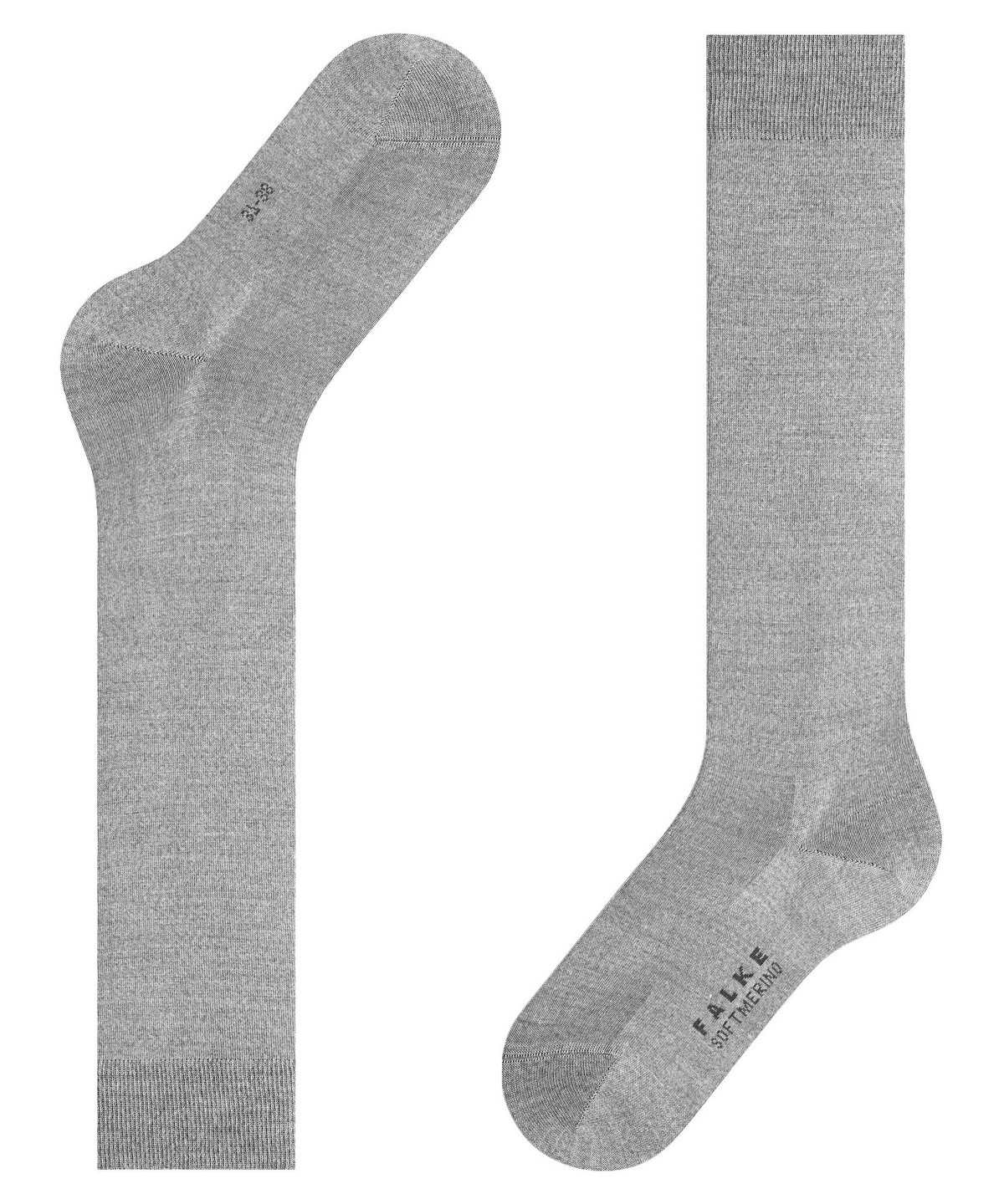 Calzini Donna Falke Softmerino Knee-high Socks Grigie | NPLH64508