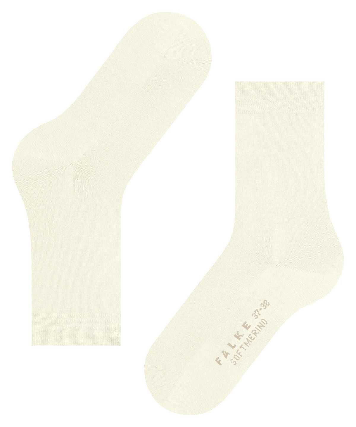 Calzini Donna Falke Softmerino Socks Bianche | QSTB36142