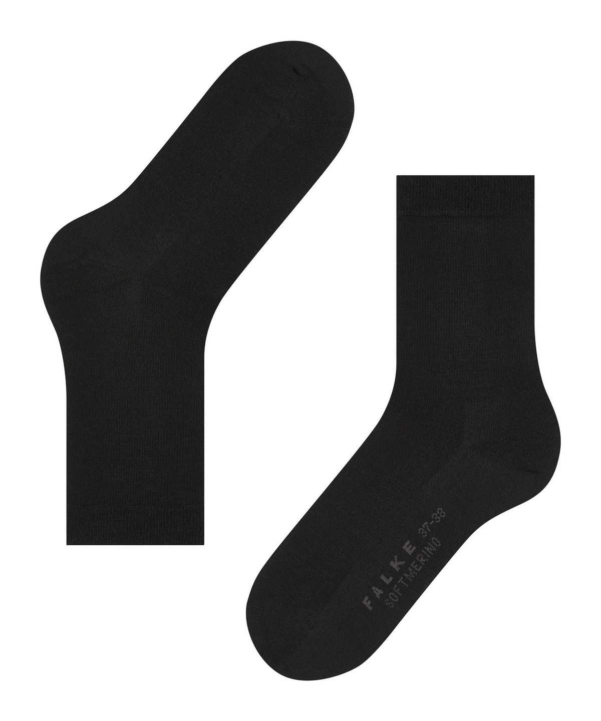 Calzini Donna Falke Softmerino Socks Nere | AOKT13759