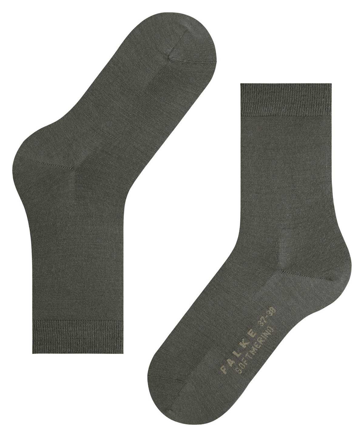 Calzini Donna Falke Softmerino Socks Verdi | NJCL94270